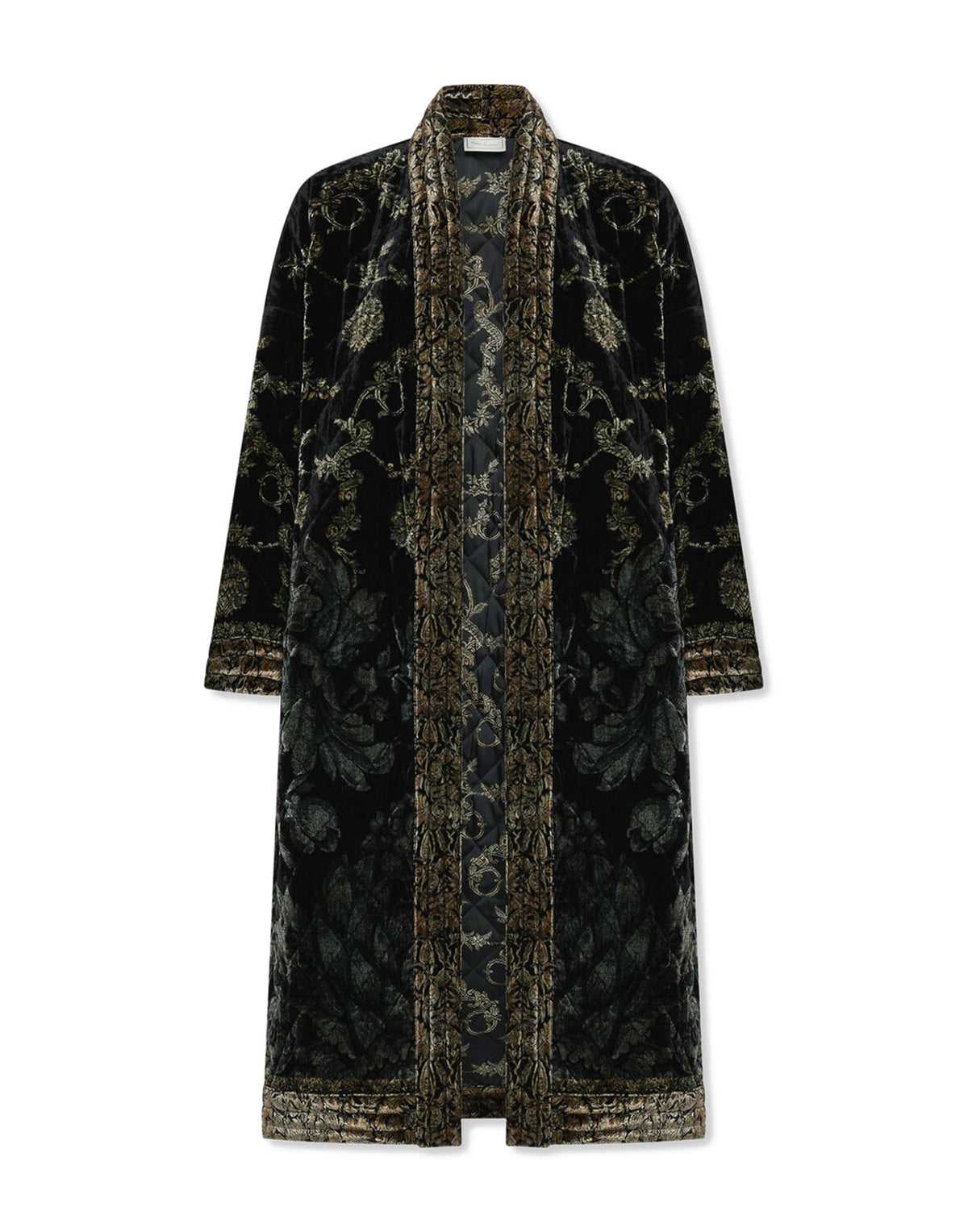 PIERRE-LOUIS MASCIA Kimono in Velluto Viscosa e Seta