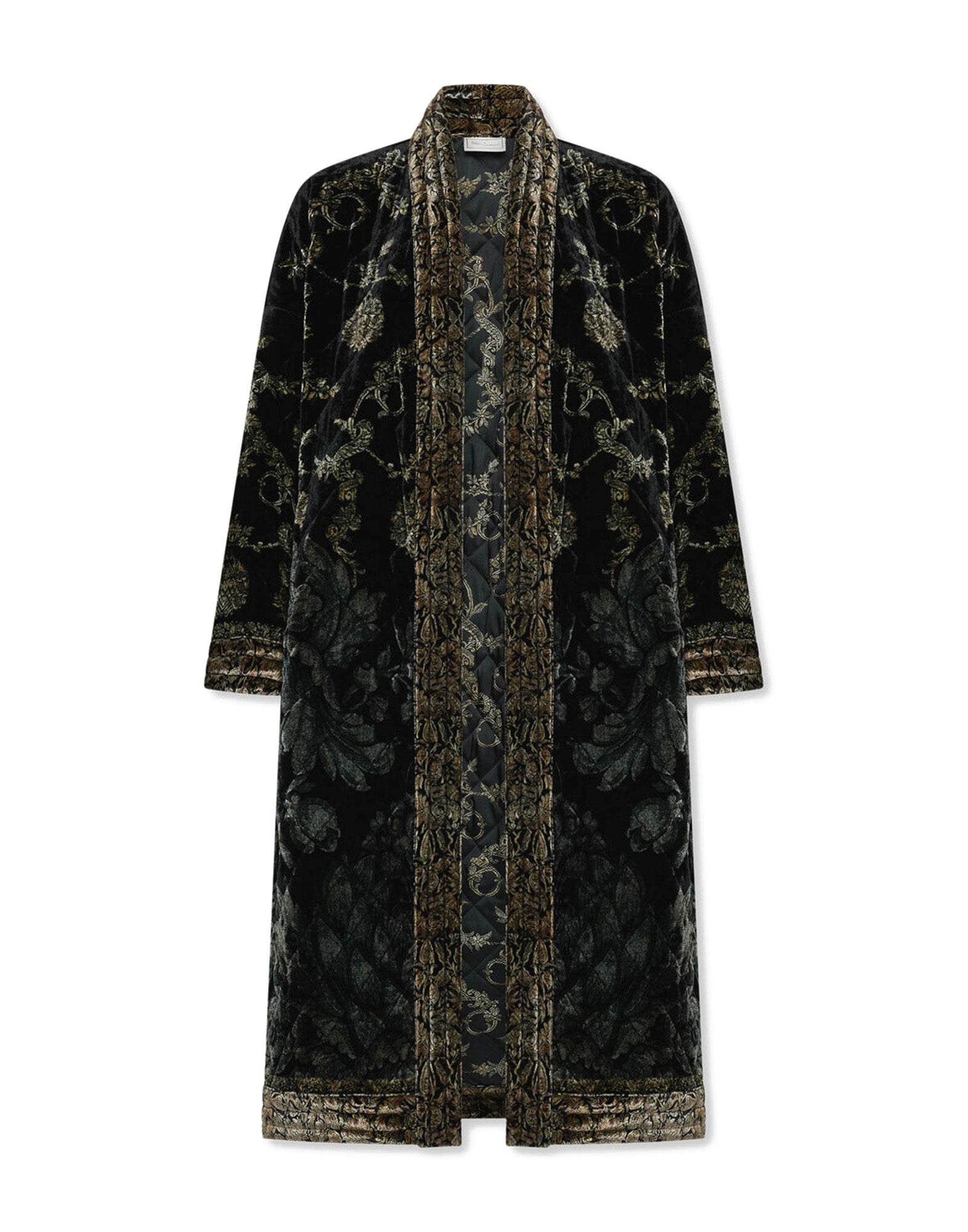 PIERRE-LOUIS MASCIA Kimono in Velluto Viscosa e Seta