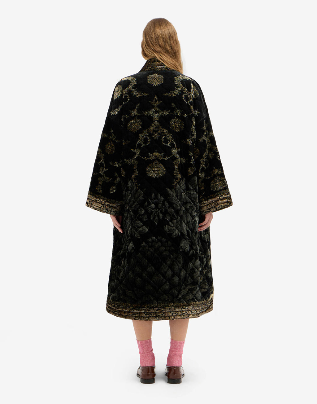 PIERRE-LOUIS MASCIA Kimono in Velluto Viscosa e Seta