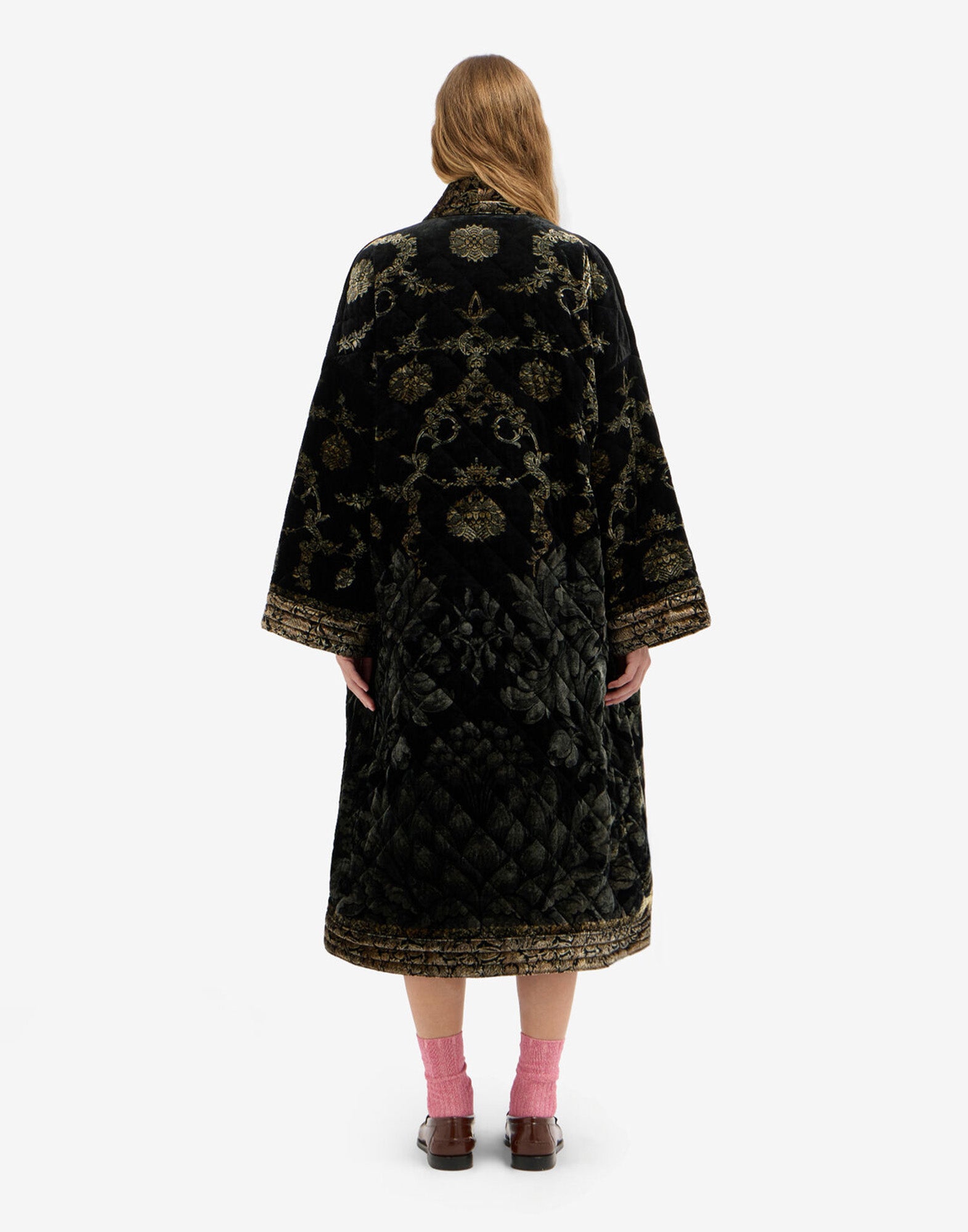 PIERRE-LOUIS MASCIA Kimono in Velluto Viscosa e Seta
