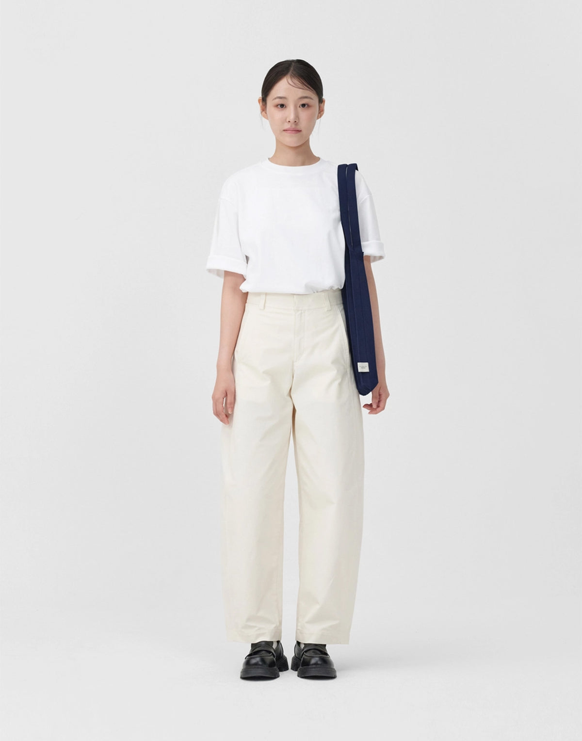 PLEATSMAMA Borsa New Shoulder Bag Plissè Navy