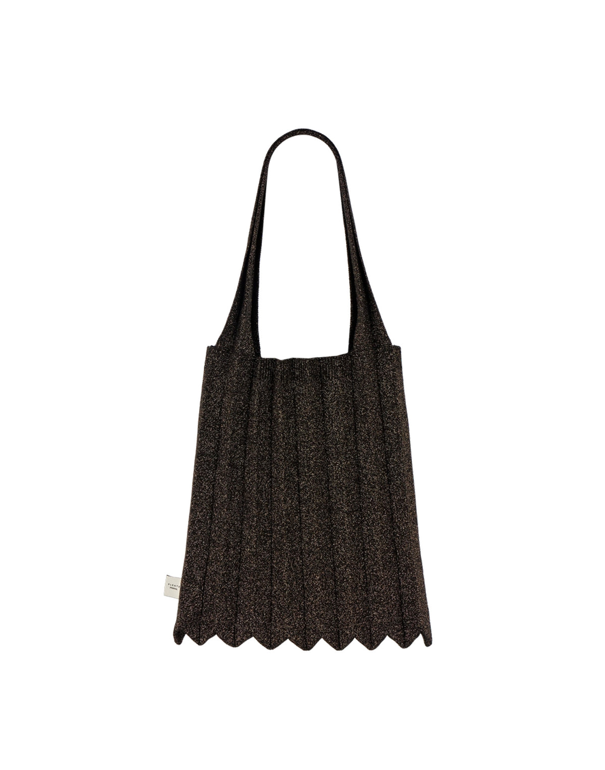 PLEATS MAMA Borsa New Shoulder Bag Plissè Glitter Black Brown