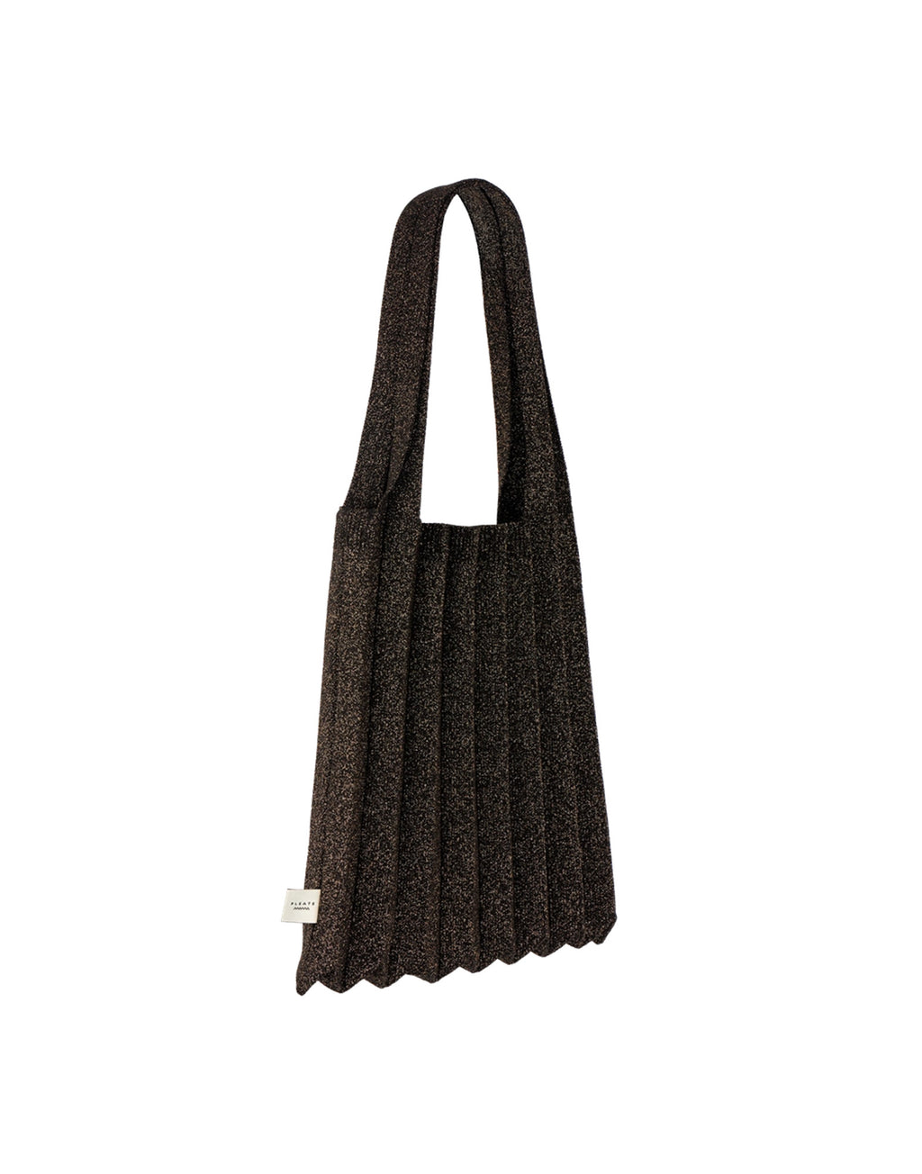 PLEATS MAMA Borsa New Shoulder Bag Plissè Glitter Black Brown