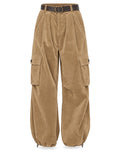 SEA NY Pantaloni in Velluto a Coste Khaki