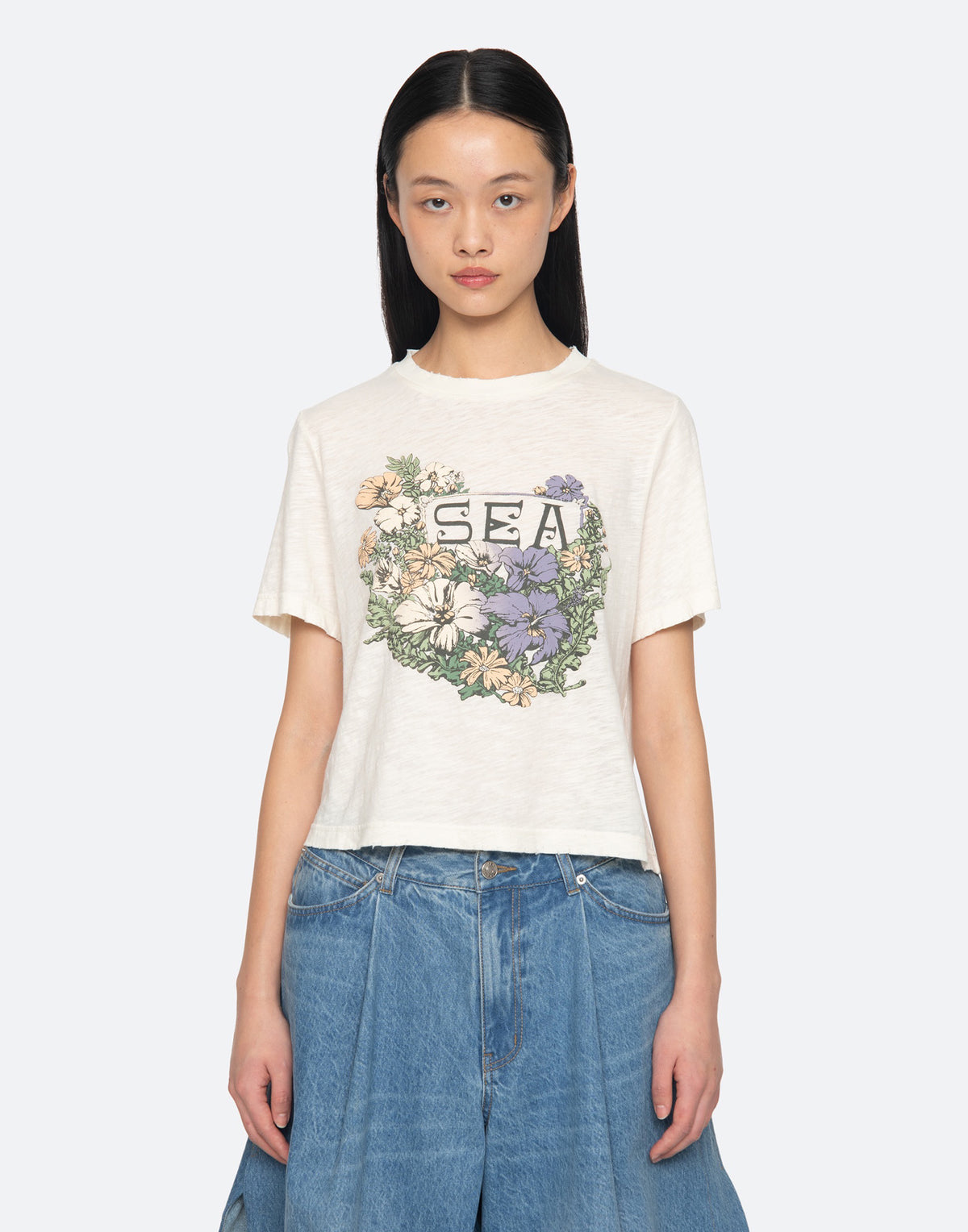 SEA NY T-shirt manica Corta Graphic Floreale