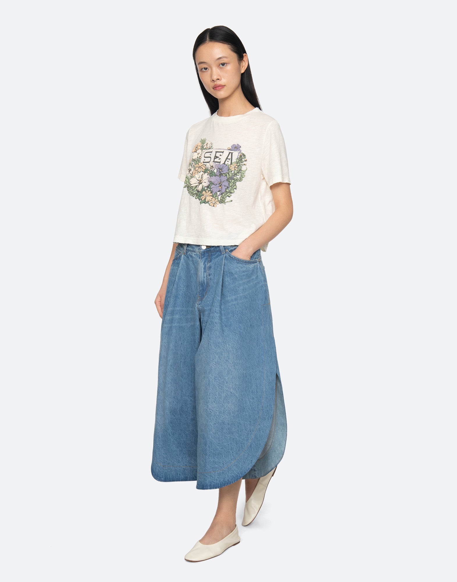 SEA NY T-shirt manica Corta Graphic Floreale