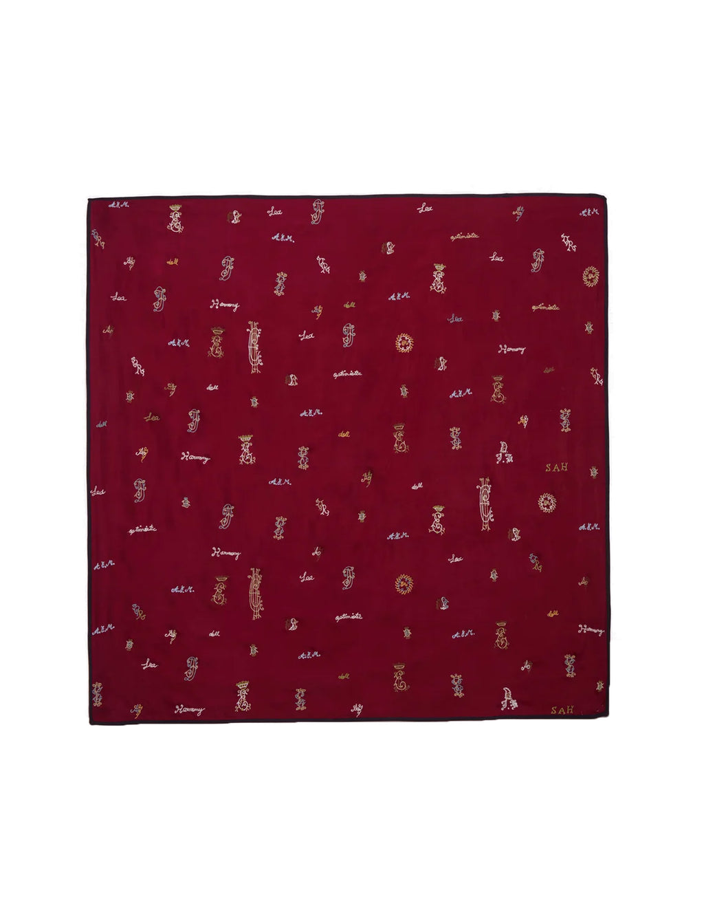 SEA NY Foulard Juliet Ricamato Bordeaux