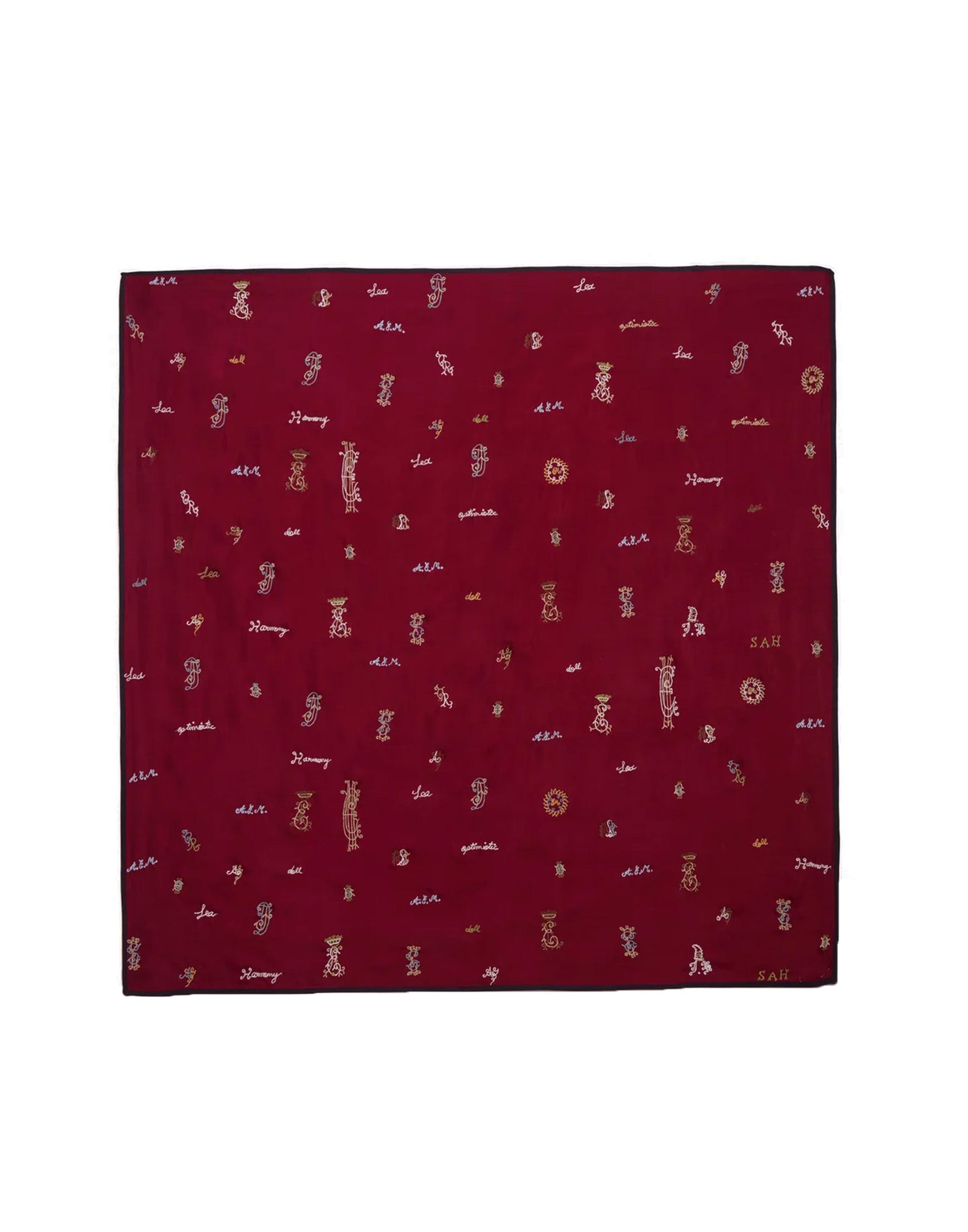SEA NY Foulard Juliet Ricamato Bordeaux