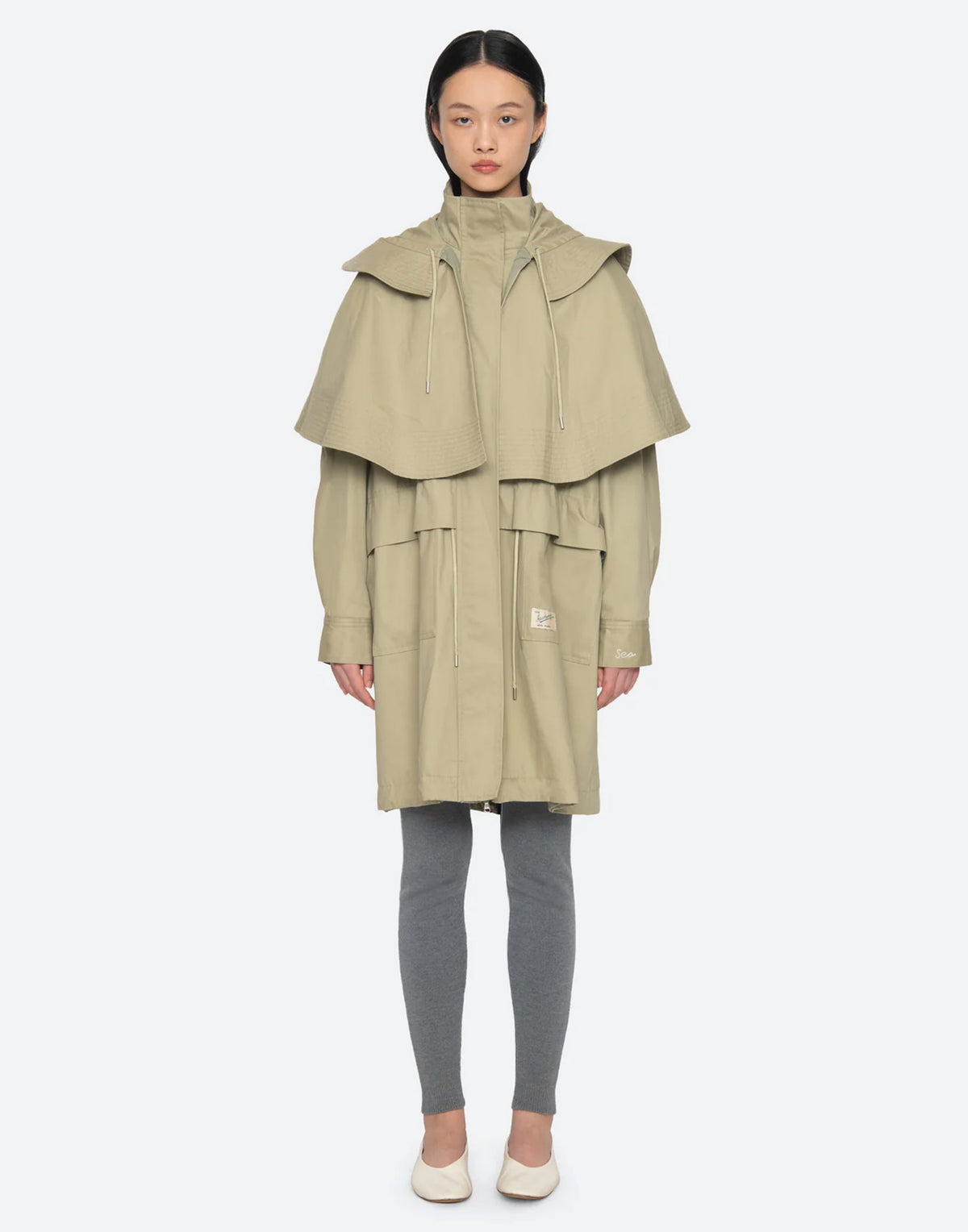 SEA NY Cappotto Workwear Taupe