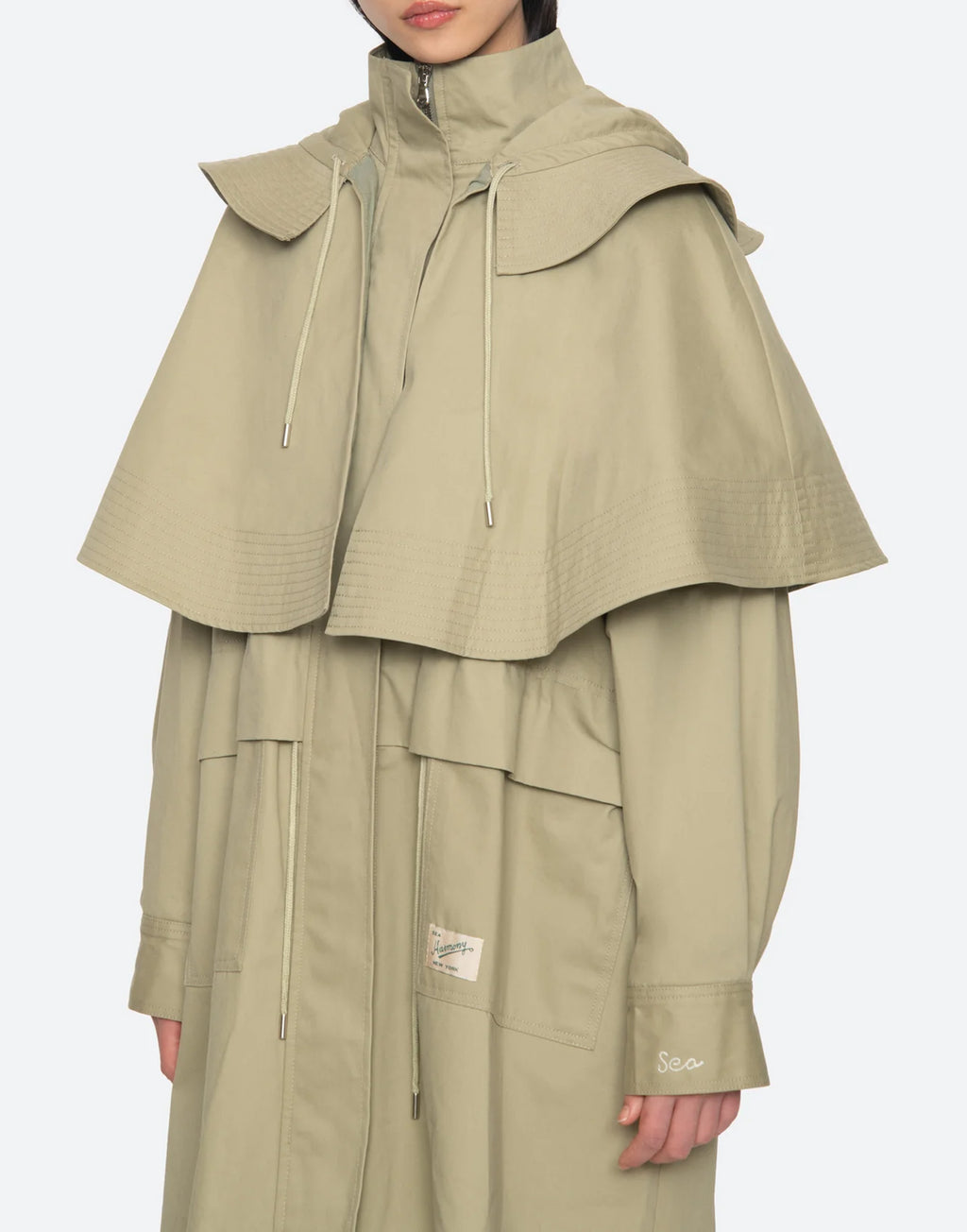 SEA NY Cappotto Workwear Taupe