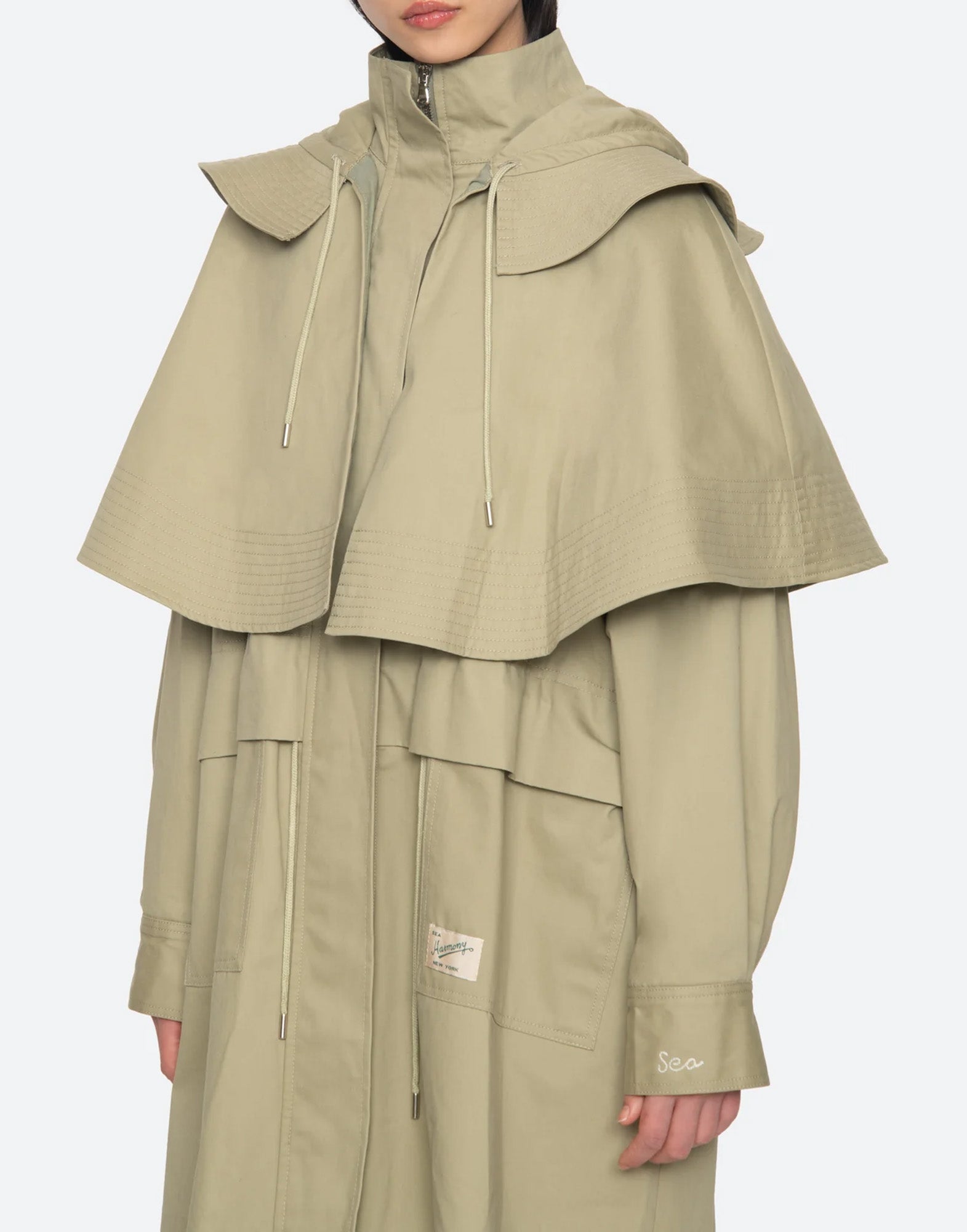 SEA NY Cappotto Workwear Taupe
