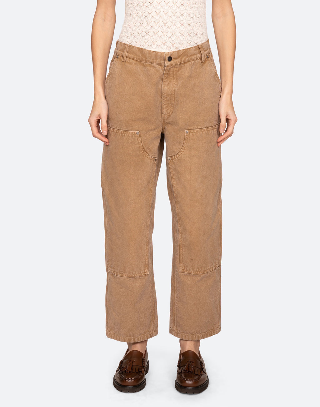 SEA NY Pantaloni Carpenter Camel