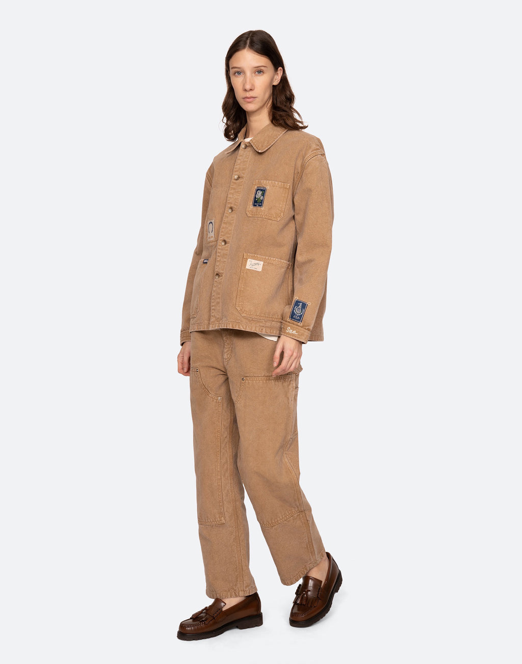 SEA NY Pantaloni Carpenter Camel