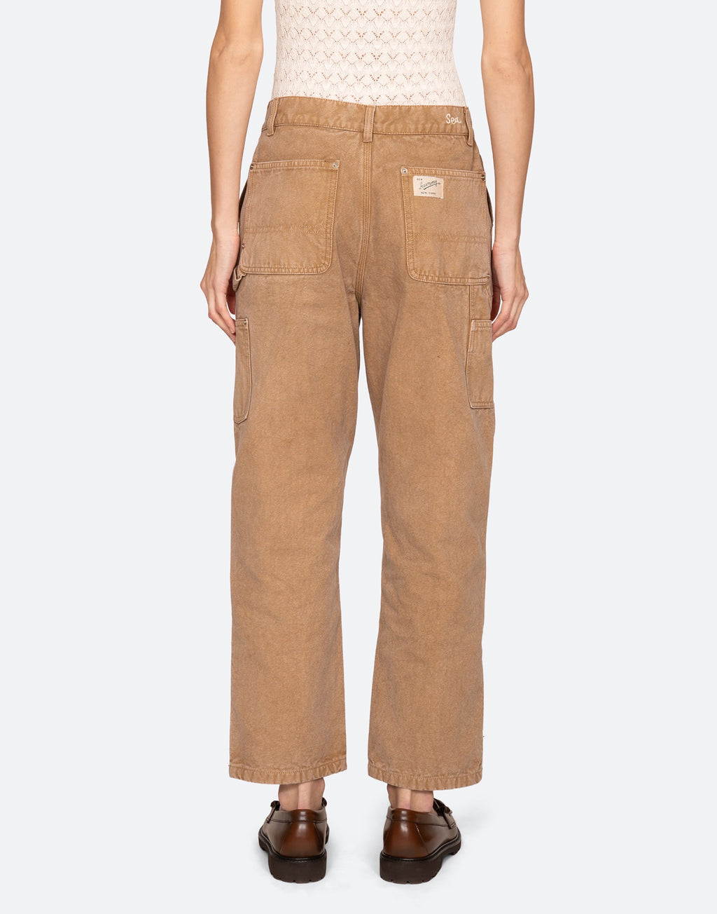 SEA NY Pantaloni Carpenter Camel