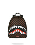 SPRAYGROUND Zaino SHARKS IN PARIS WTF BUBBLE BROWN CHECK SAVAGE