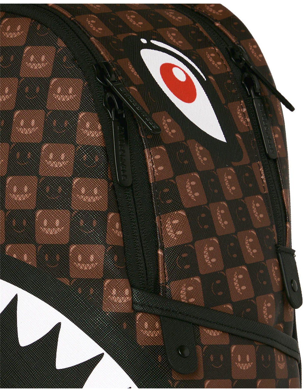 SPRAYGROUND Zaino SHARKS IN PARIS WTF BUBBLE BROWN CHECK SAVAGE