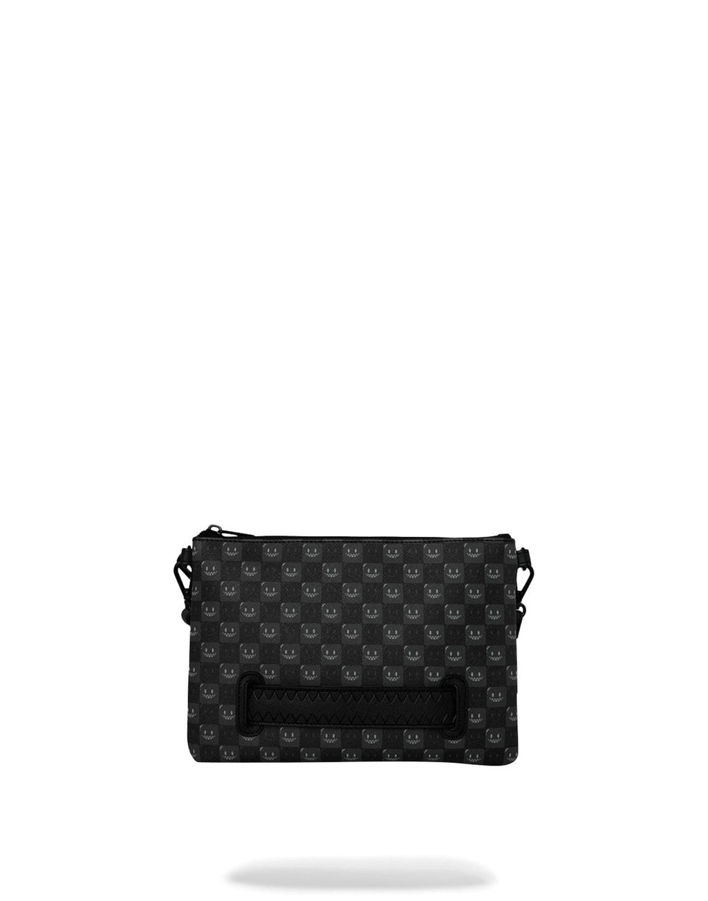 SPRAYGROUND Pochette SHARKS IN PARIS WTF BUBBLY BLACK CHECK CROSSOVER CLUTCH