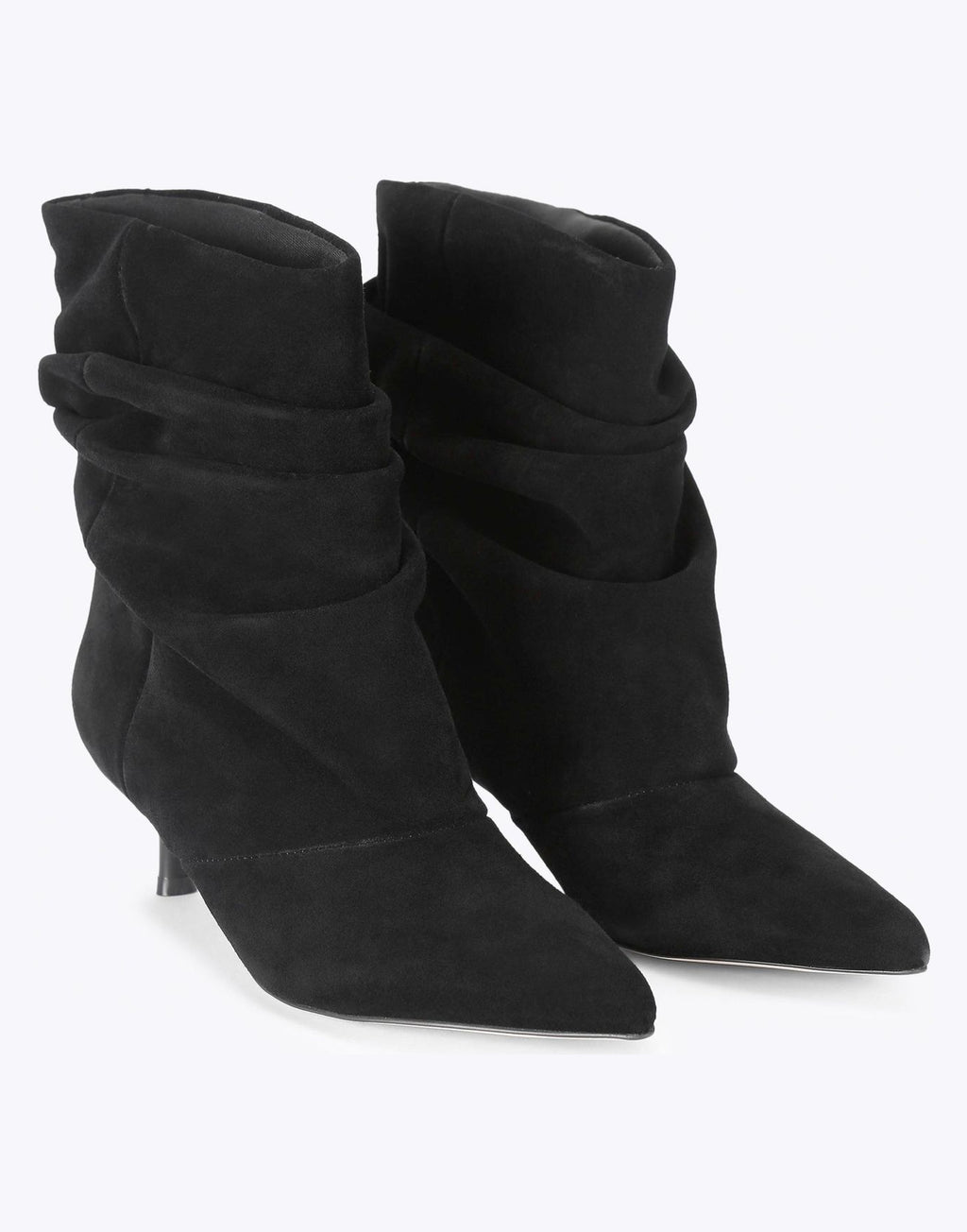 STEVE MADDEN Stivaletti Flux con Tacco Nero Suede