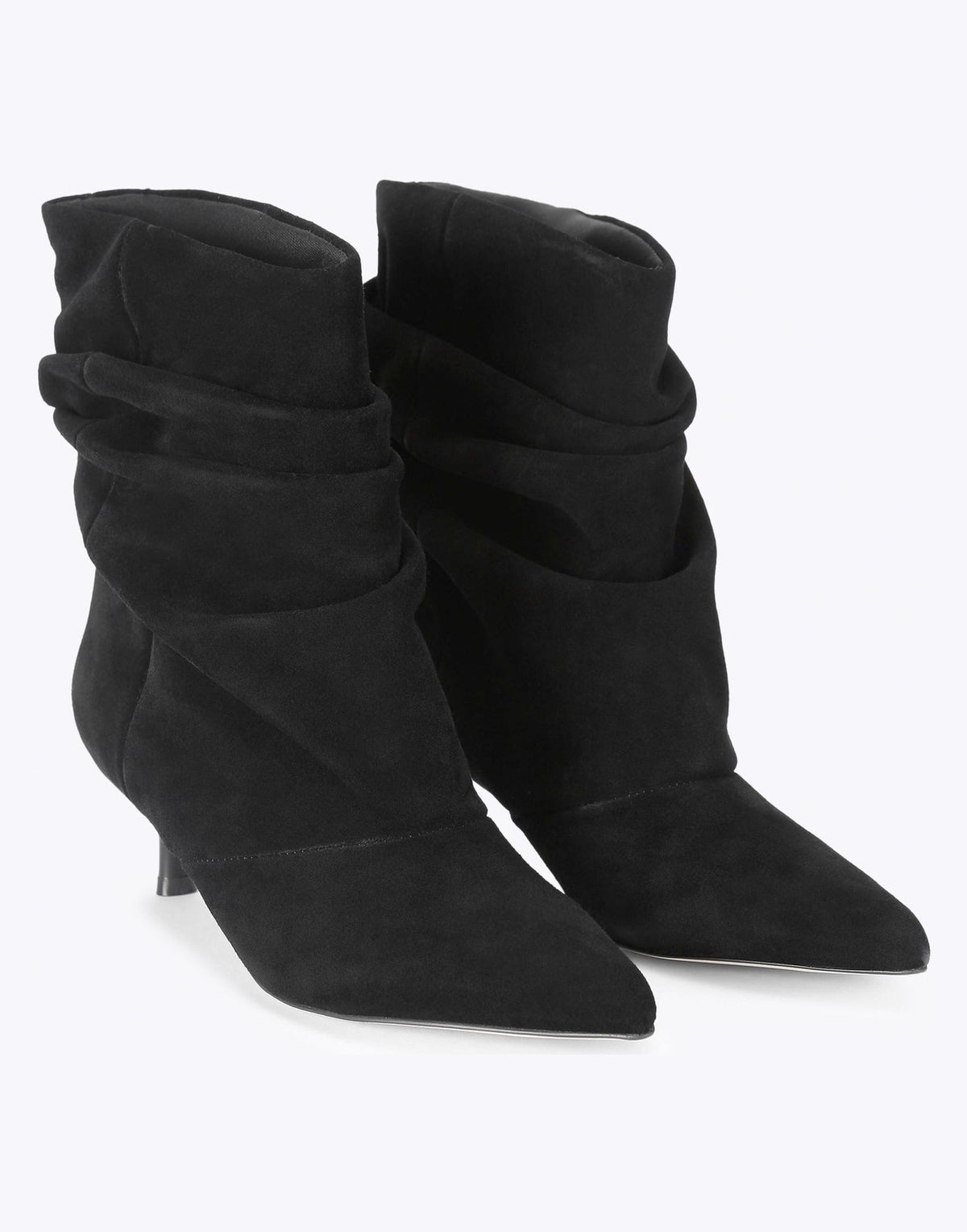 STEVE MADDEN Stivaletti Flux con Tacco Nero Suede