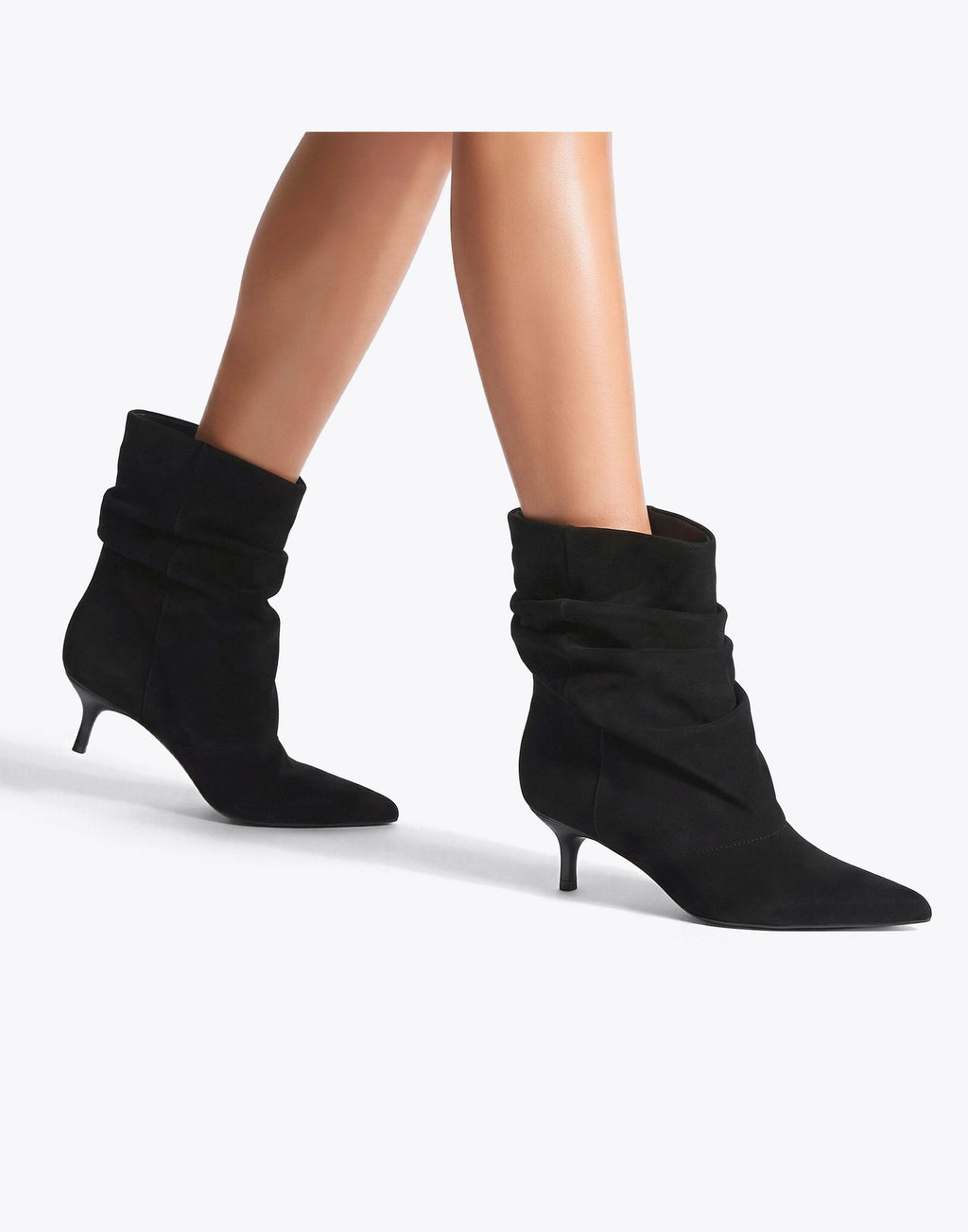 STEVE MADDEN Stivaletti Flux con Tacco Nero Suede