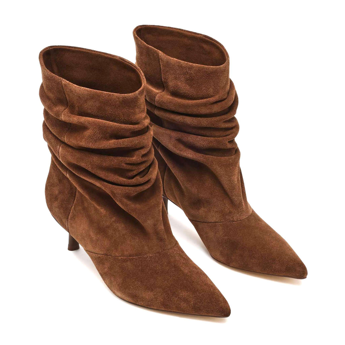 STEVE MADDEN Stivaletti Flux con Tacco Chestnut Suede