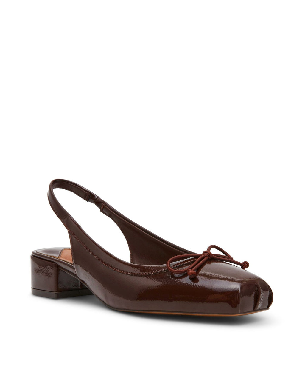 STEVE MADDEN Scarpe Slingback Loved con Fiocco Marrone Vernice