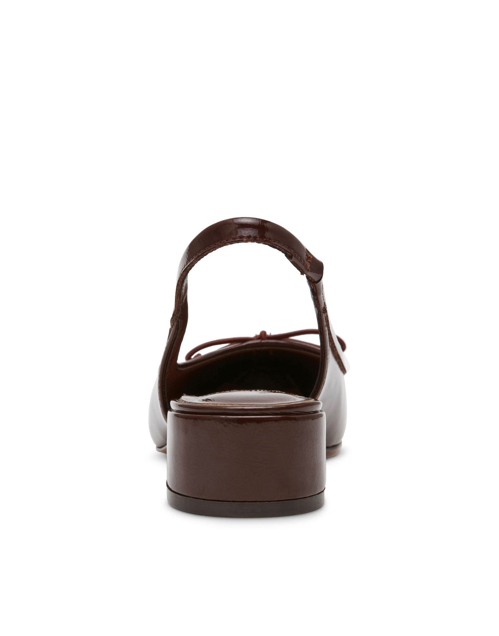 STEVE MADDEN Scarpe Slingback Loved con Fiocco Marrone Vernice