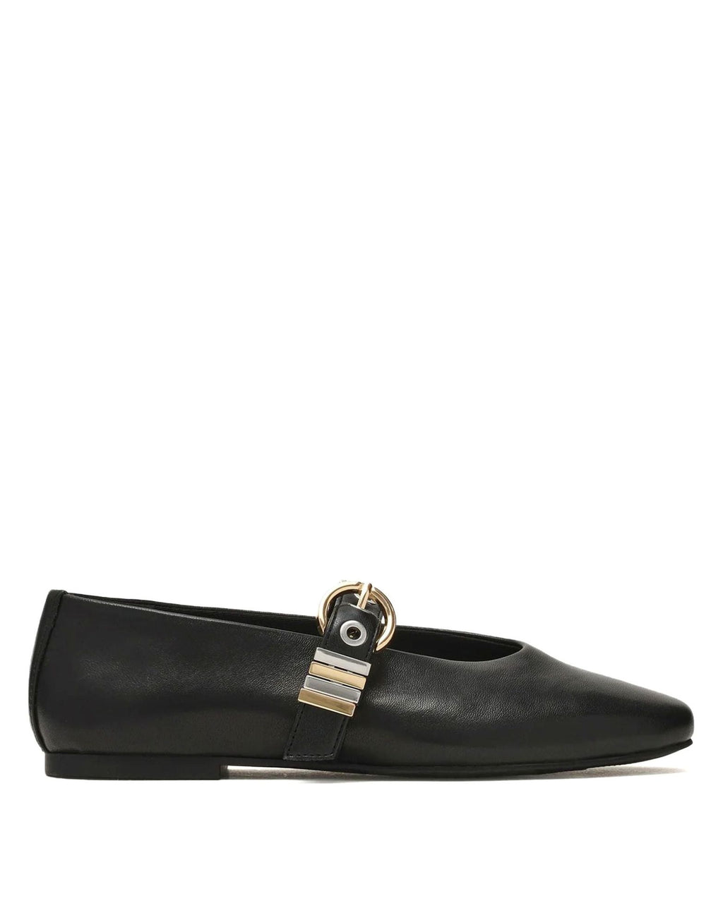 STEVE MADDEN Ballerine Lucia con Fibbia Nero Pelle