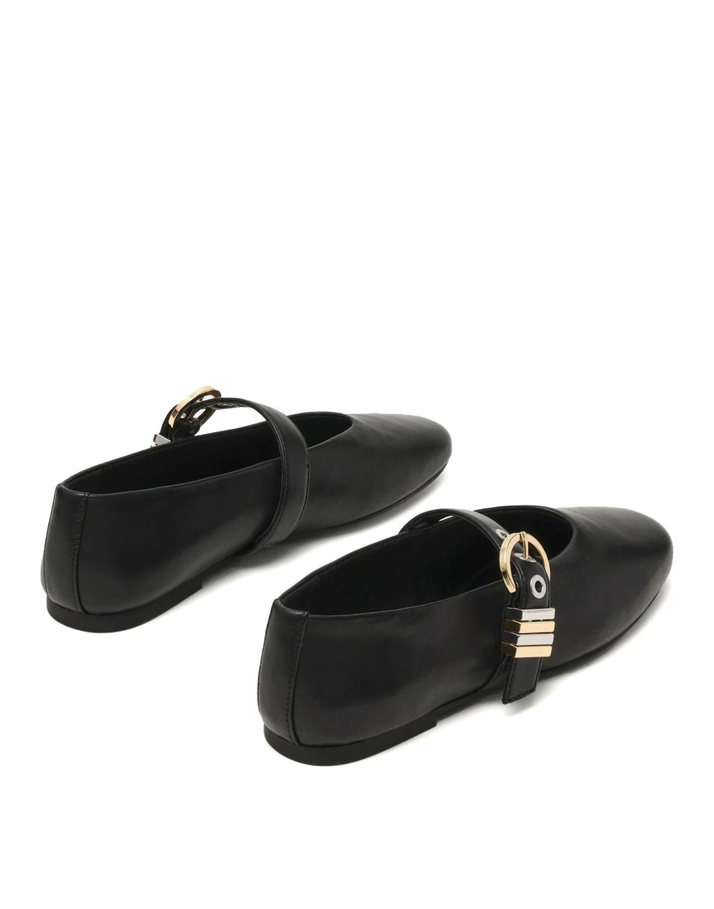 STEVE MADDEN Ballerine Lucia con Fibbia Nero Pelle