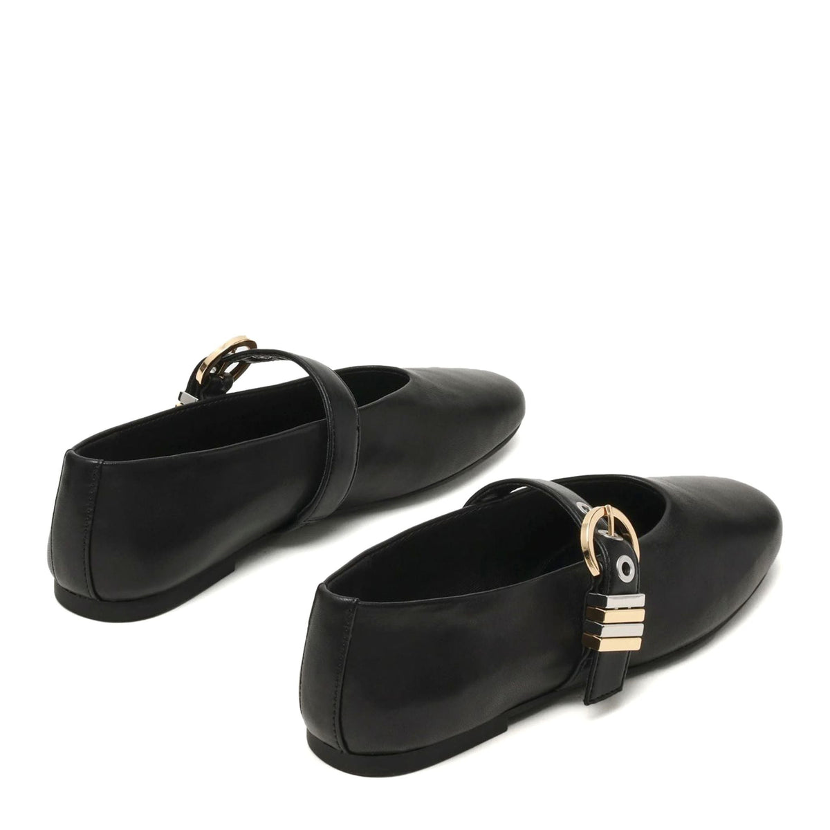 STEVE MADDEN Ballerine Lucia con Fibbia Nero Pelle