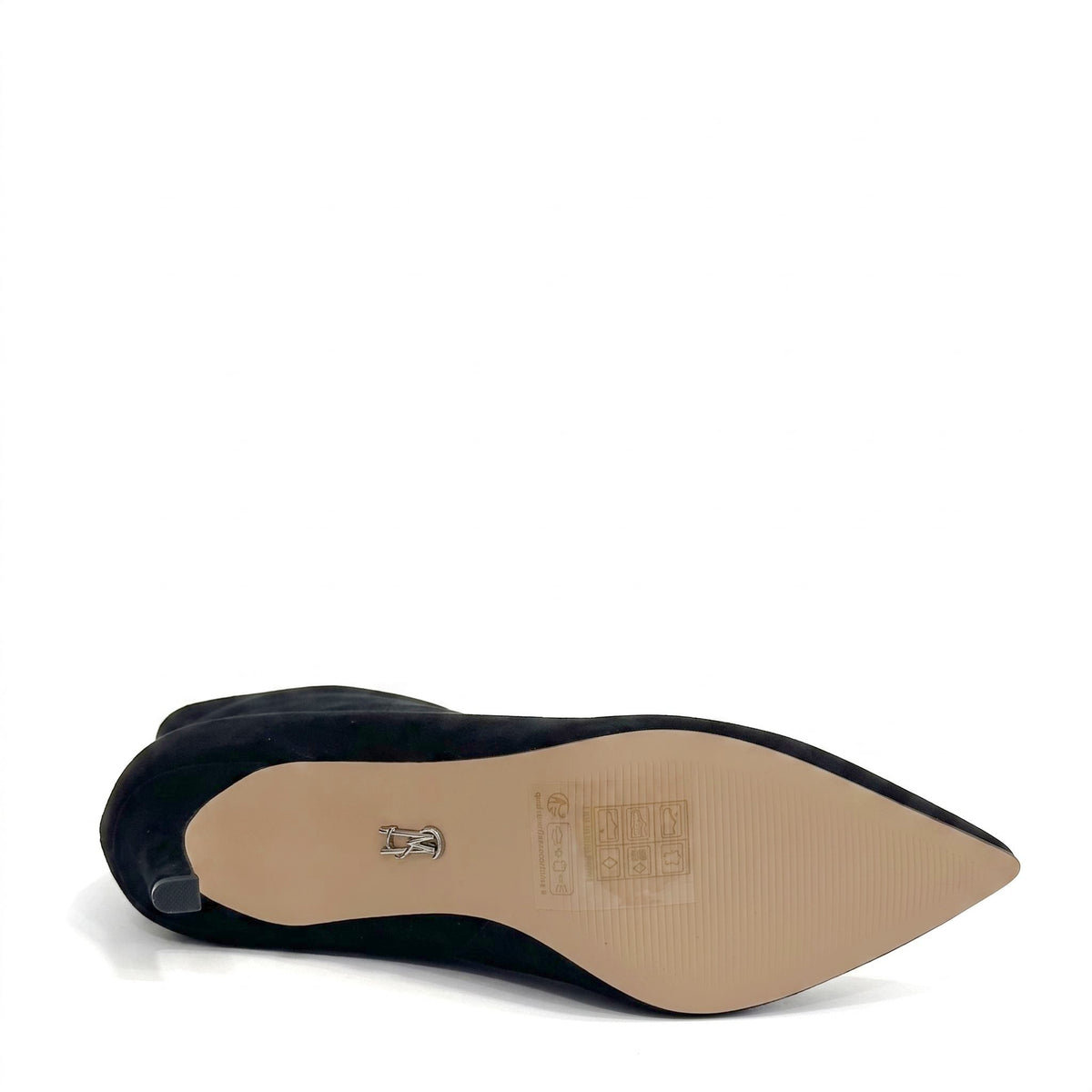 STEVE MADDEN Stivaletti Lulah a Punta con Tacco Nero Suede
