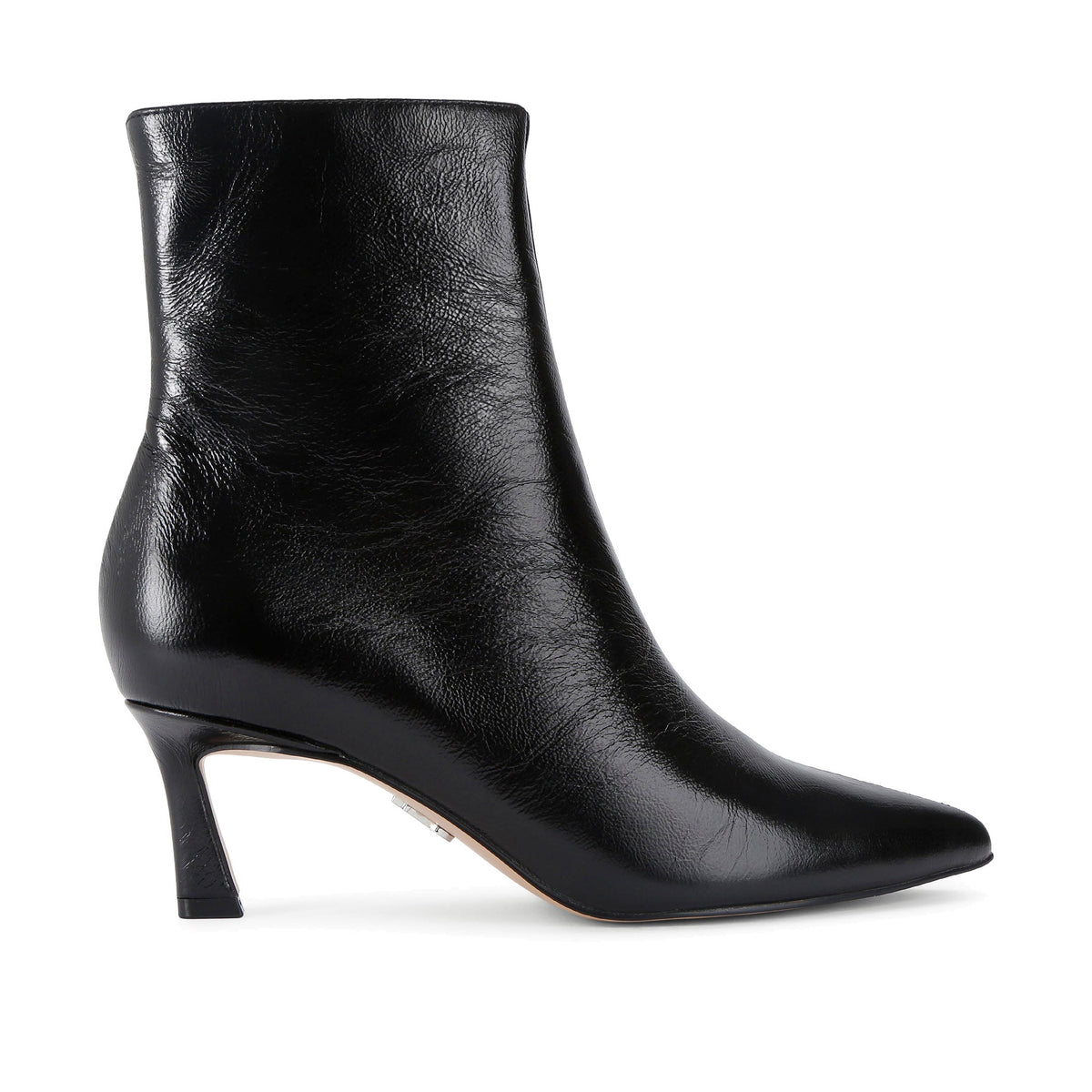 STEVE MADDEN Stivaletti Lulah a Punta con Tacco Nero Pelle