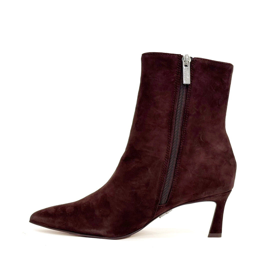 STEVE MADDEN Stivaletti Lulah a Punta con Tacco Ground Coffee Suede