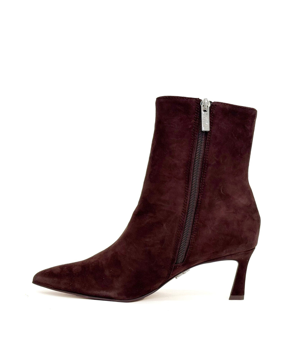 STEVE MADDEN Stivaletti Lulah a Punta con Tacco Ground Coffee Suede