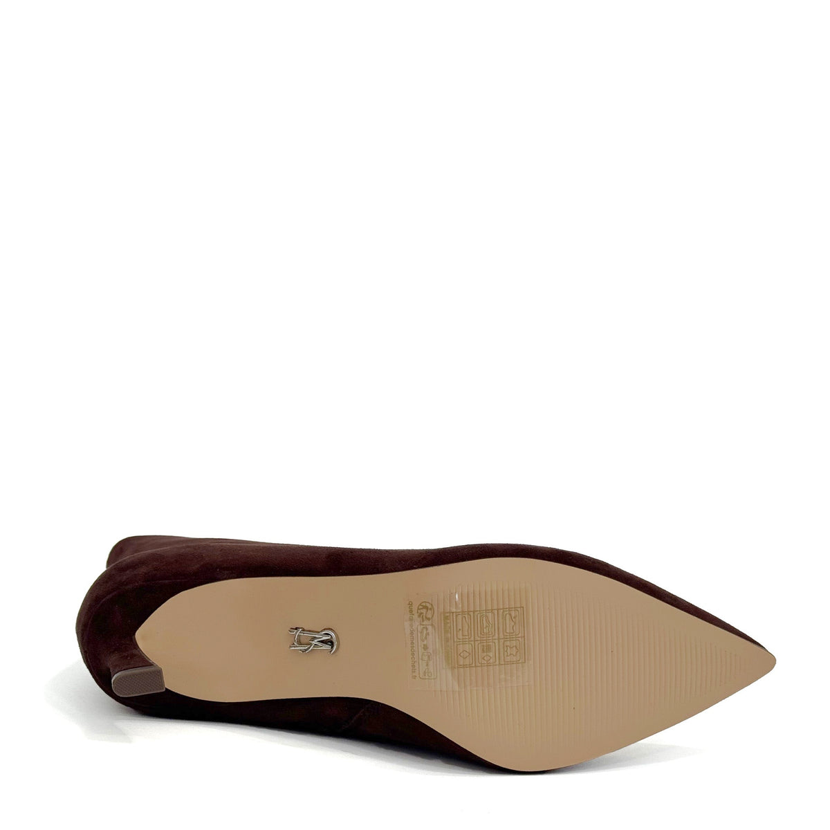 STEVE MADDEN Stivaletti Lulah a Punta con Tacco Ground Coffee Suede