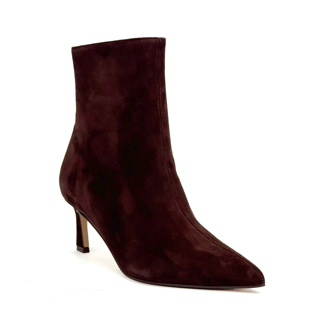STEVE MADDEN Stivaletti Lulah a Punta con Tacco Ground Coffee Suede