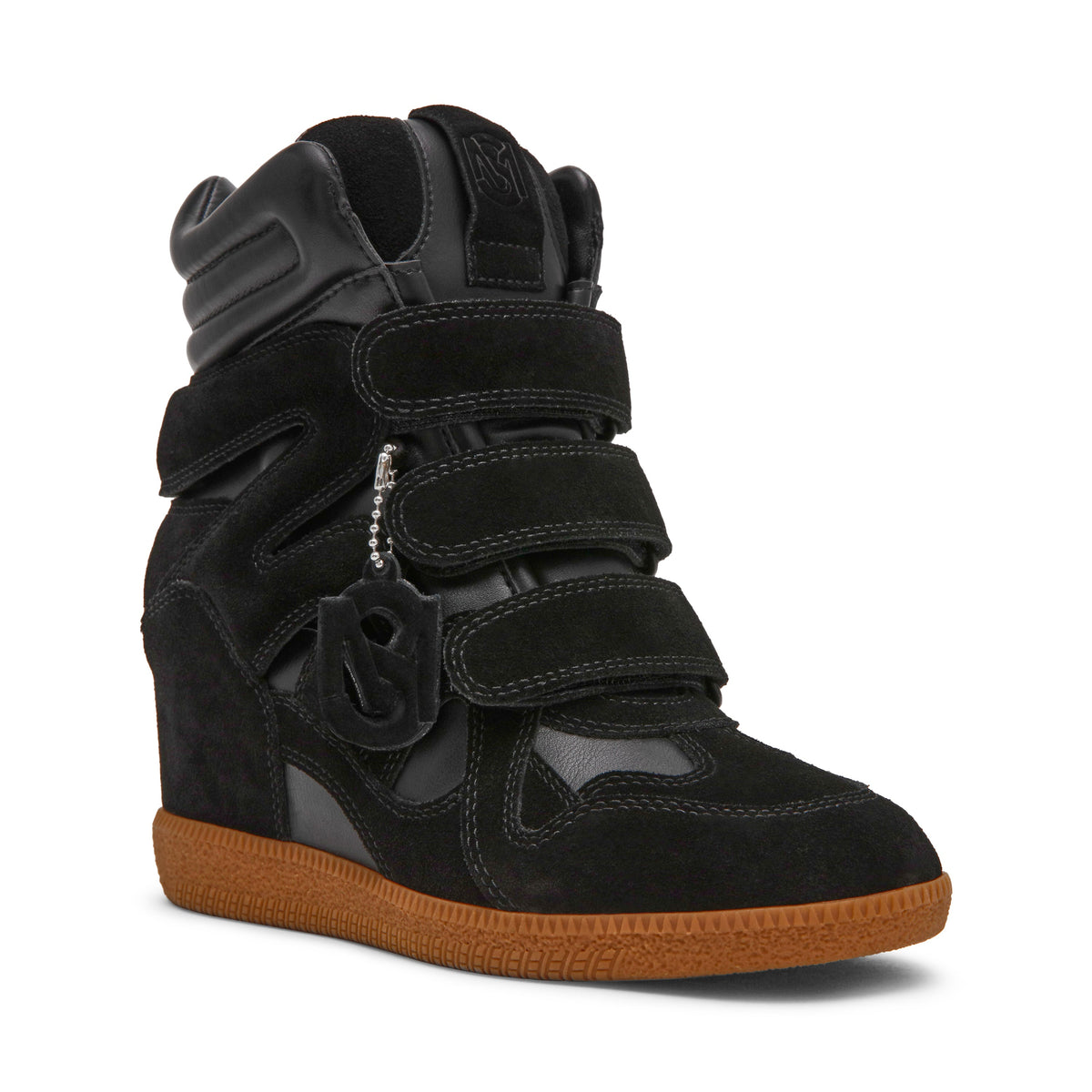 STEVE MADDEN Sneakers Mavis con Strappi Nero Suede