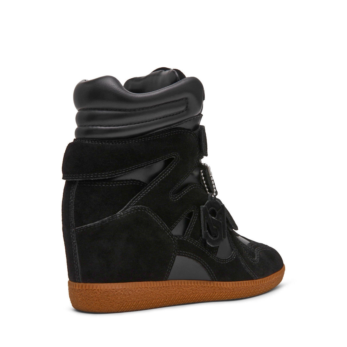 STEVE MADDEN Sneakers Mavis con Strappi Nero Suede
