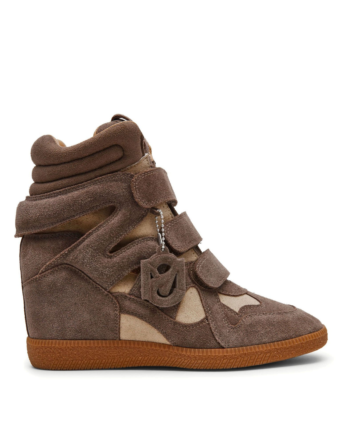 STEVE MADDEN Sneakers Mavis con Strappi Taupe Suede