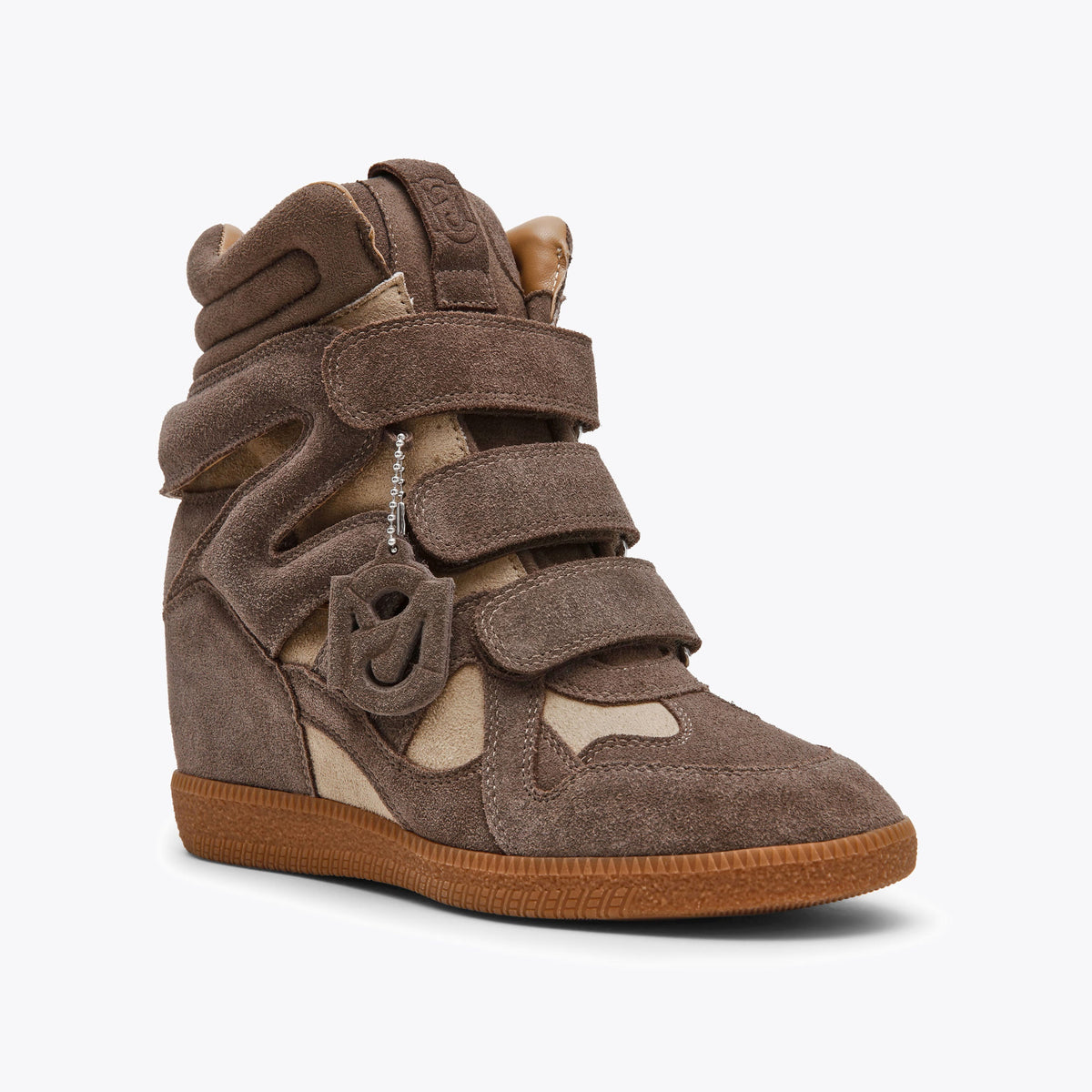 STEVE MADDEN Sneakers Mavis con Strappi Taupe Suede