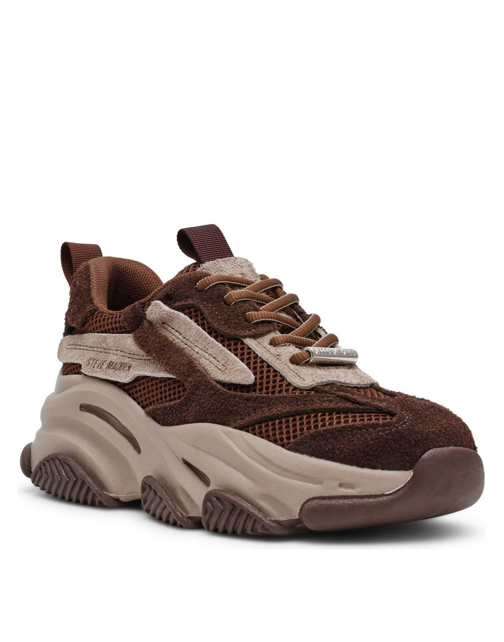 STEVE MADDEN Sneakers Possession-E con Suola Chunky Ground Coffee Suede