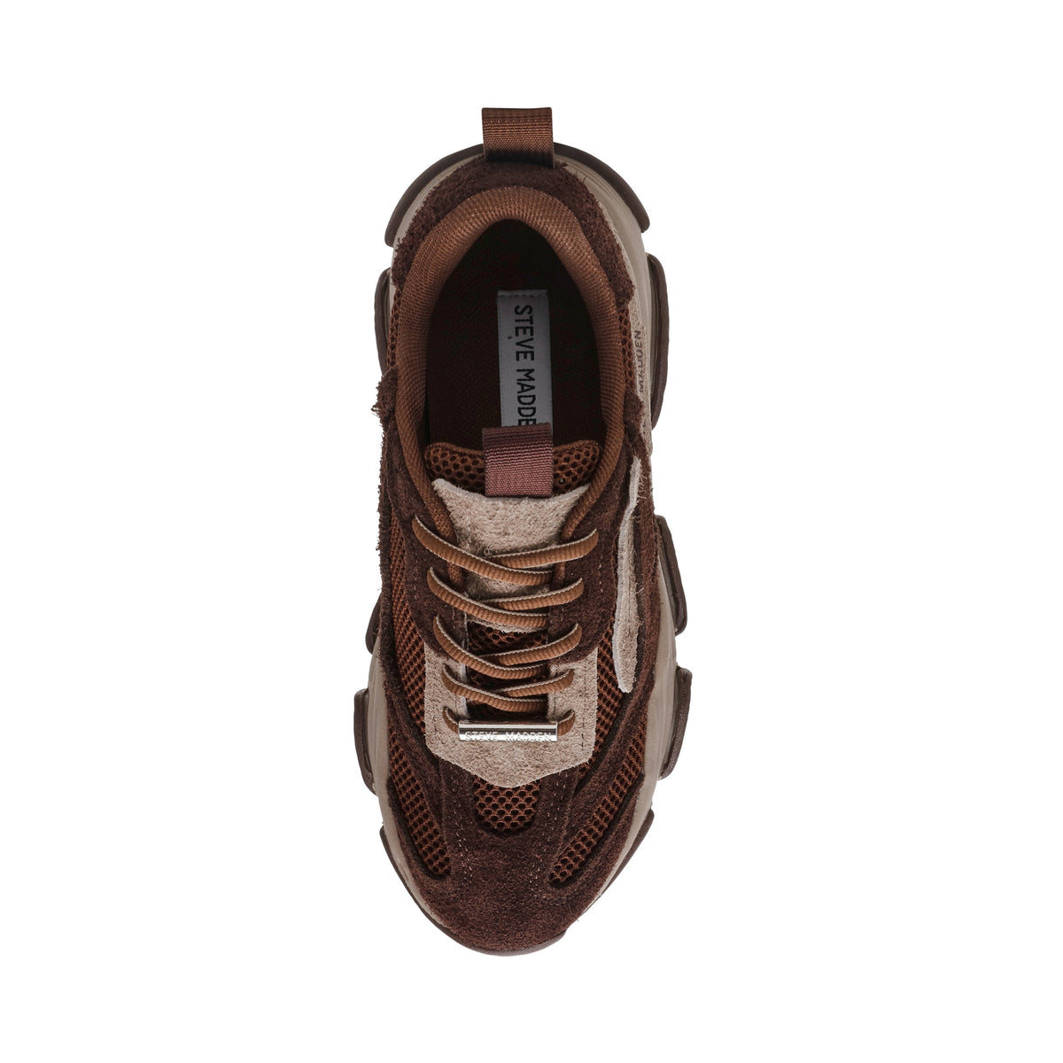 STEVE MADDEN Sneakers Possession-E con Suola Chunky Ground Coffee Suede