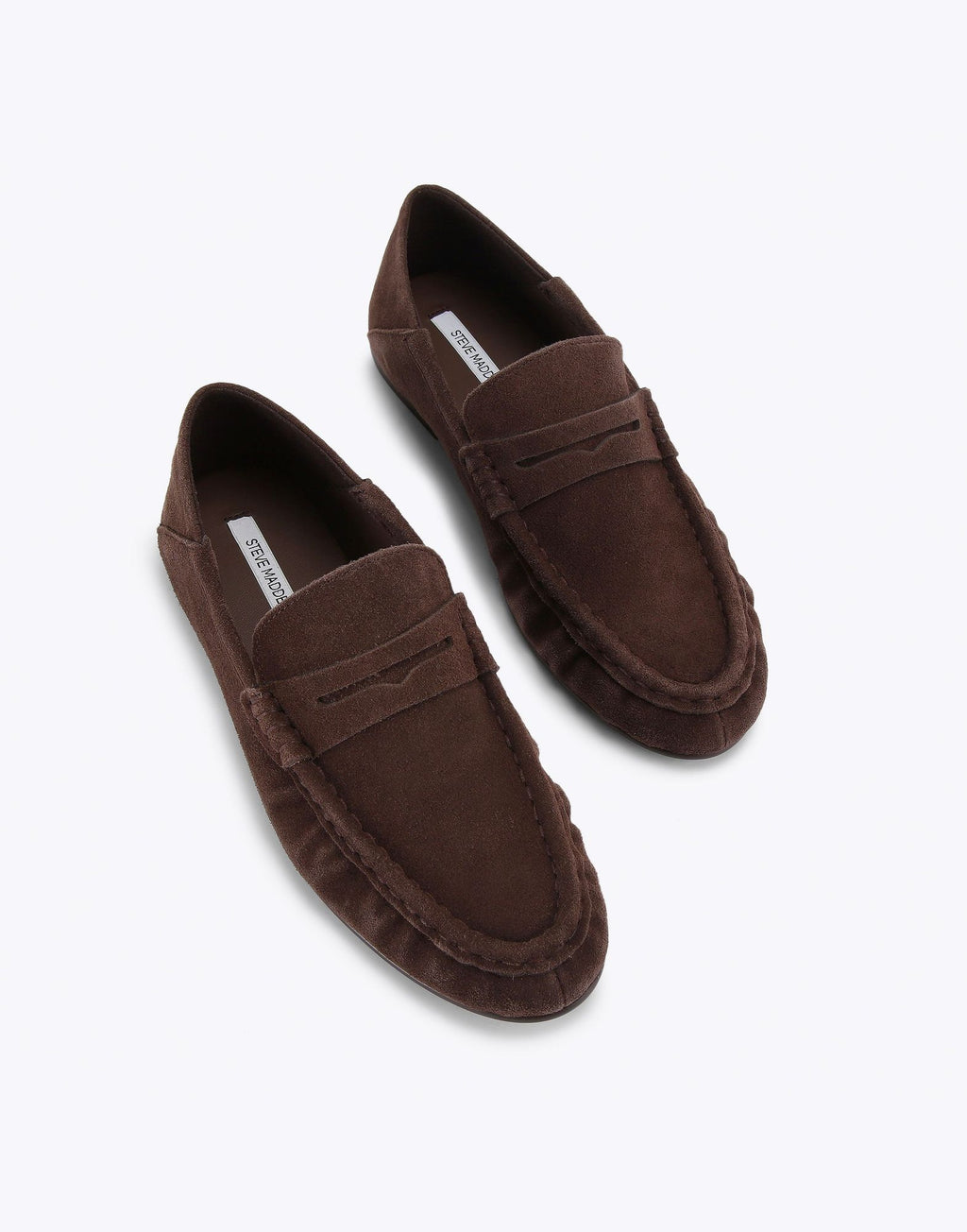 STEVE MADDEN Mocassini Roger con Mascherina Marrone Cioccolato Suede