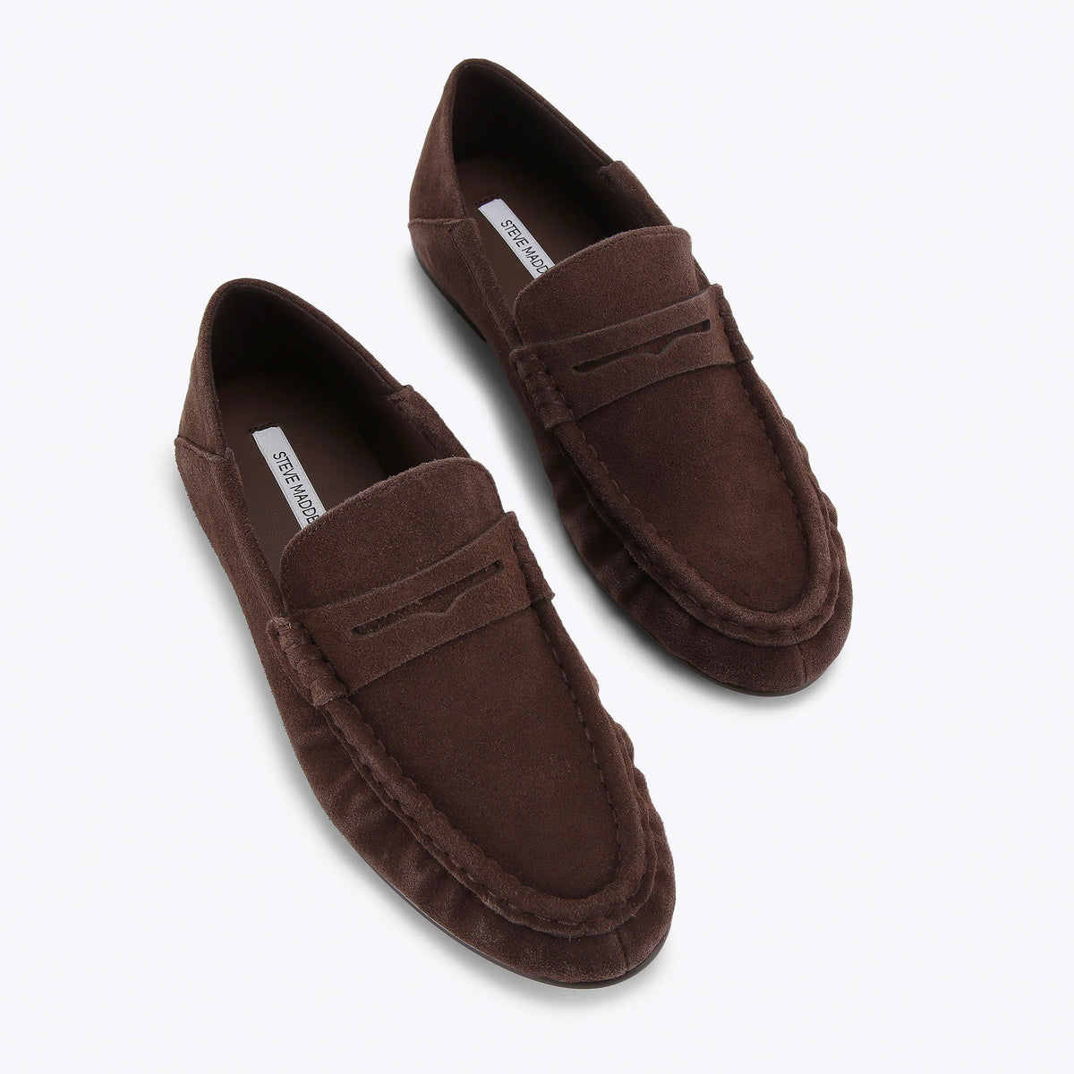 STEVE MADDEN Mocassini Roger con Mascherina Marrone Cioccolato Suede