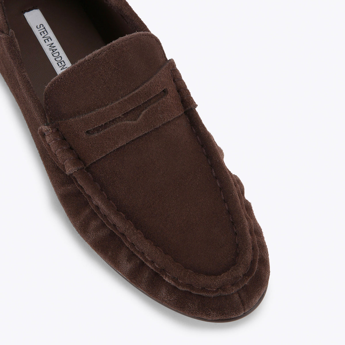 STEVE MADDEN Mocassini Roger con Mascherina Marrone Cioccolato Suede
