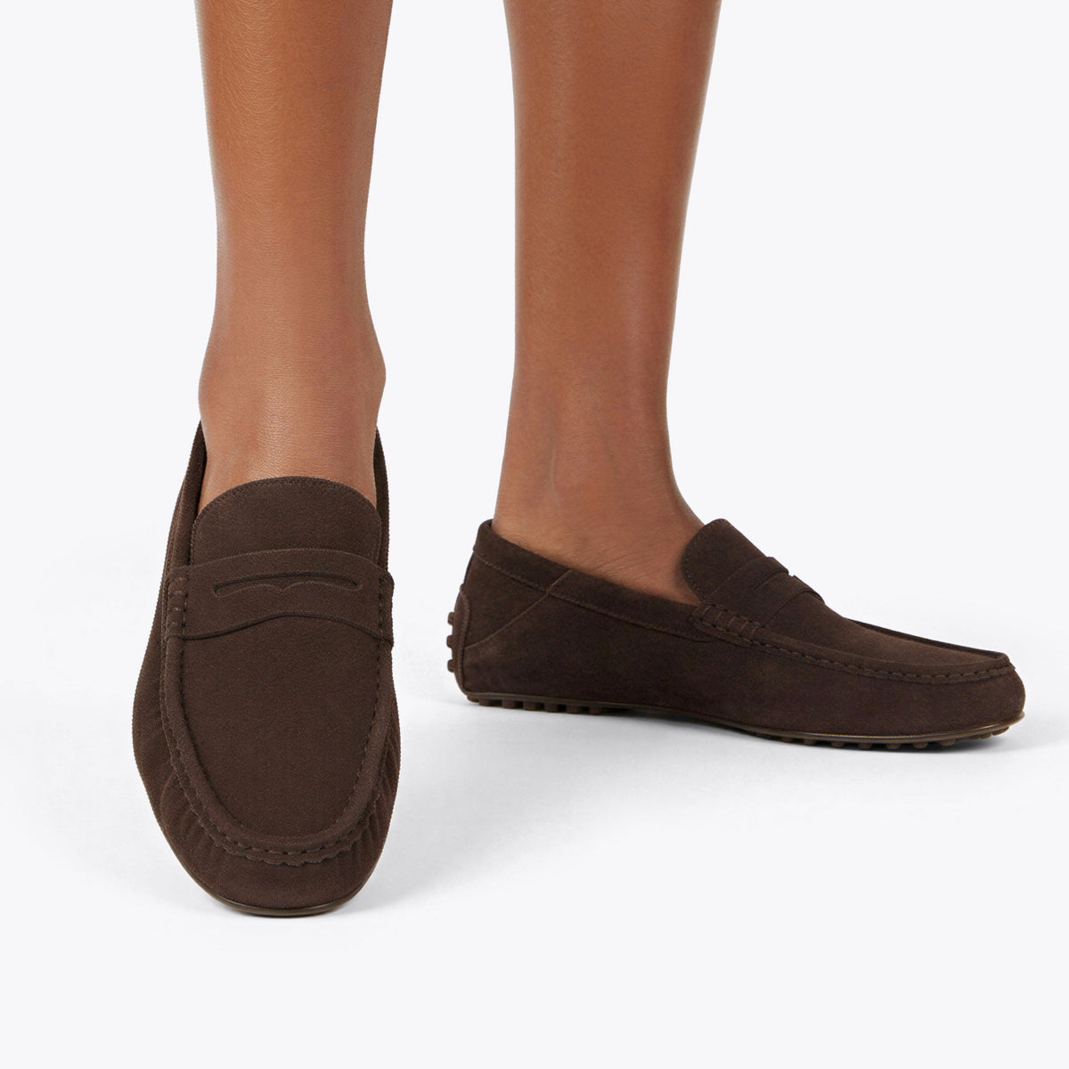 STEVE MADDEN Mocassini Roger con Mascherina Marrone Cioccolato Suede