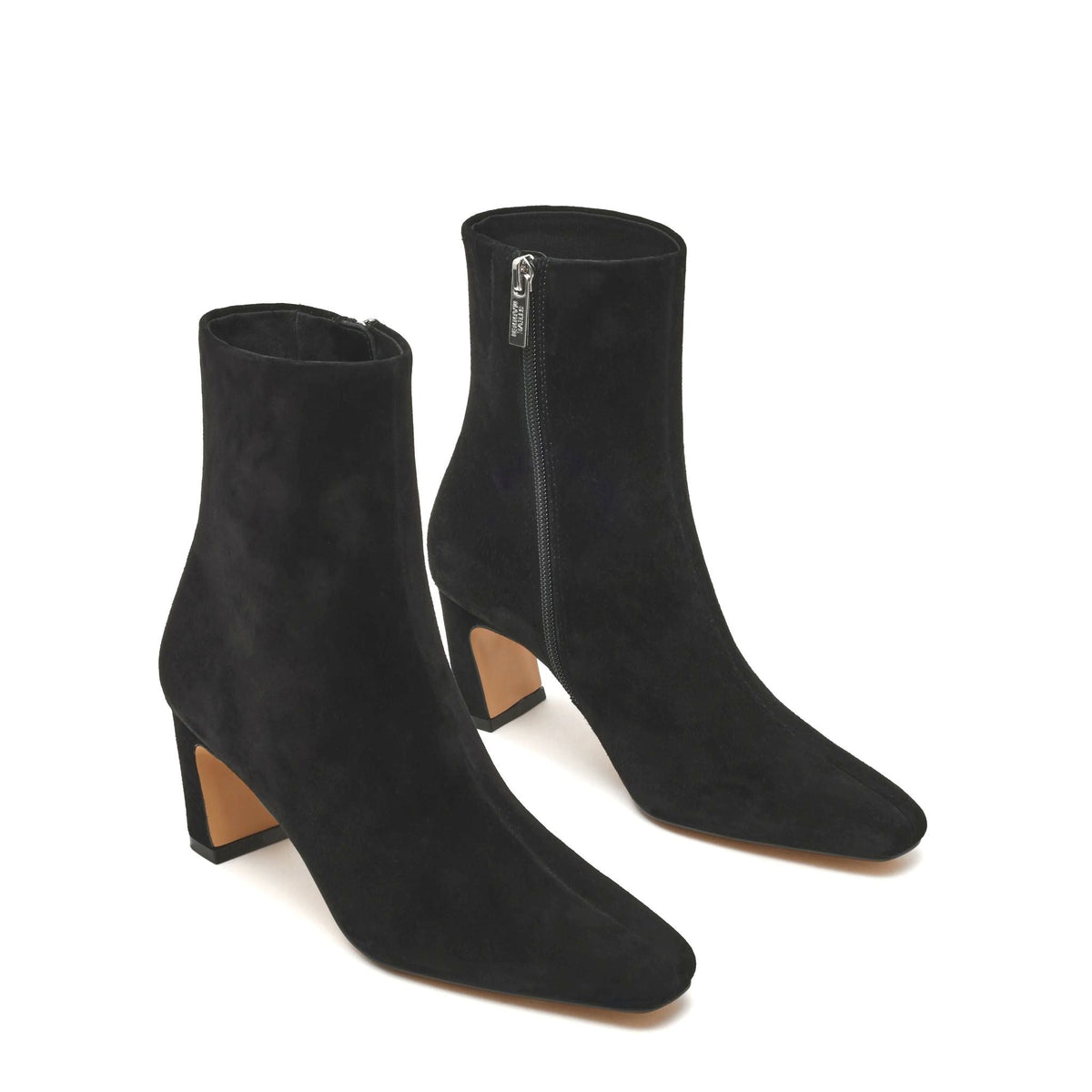 STEVE MADDEN Stivaletti Willah a Punta con Tacco Nero Suede