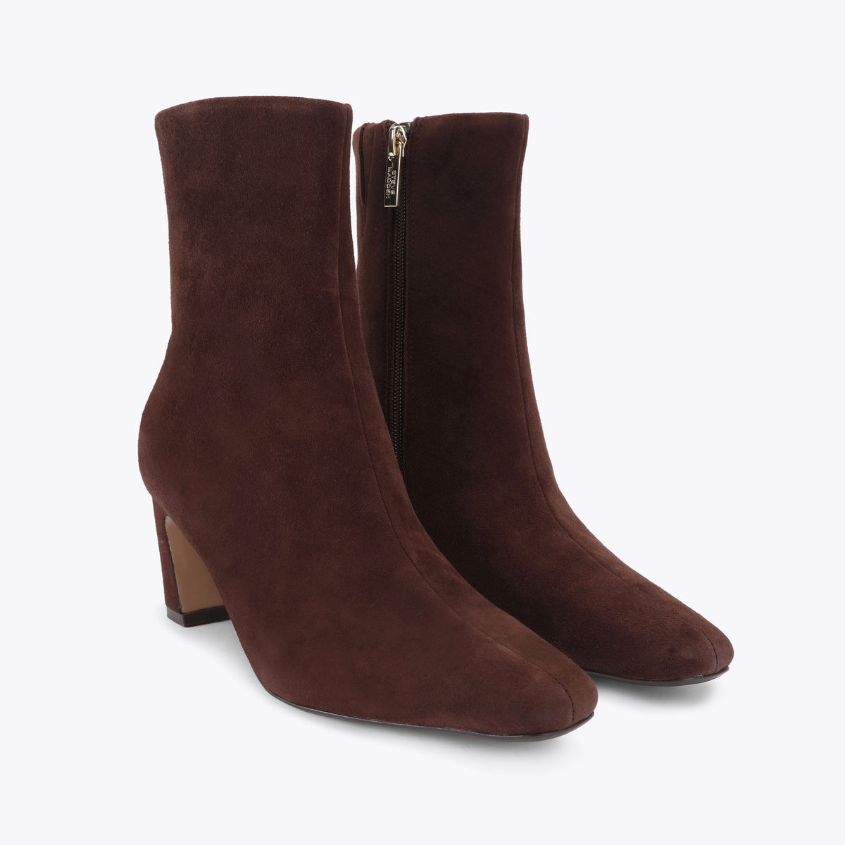 STEVE MADDEN Stivaletti Willah a Punta con Tacco Marrone Cioccolato Suede