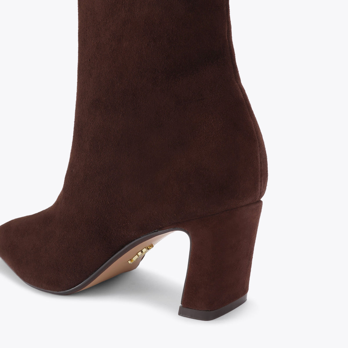 STEVE MADDEN Stivaletti Willah a Punta con Tacco Marrone Cioccolato Suede