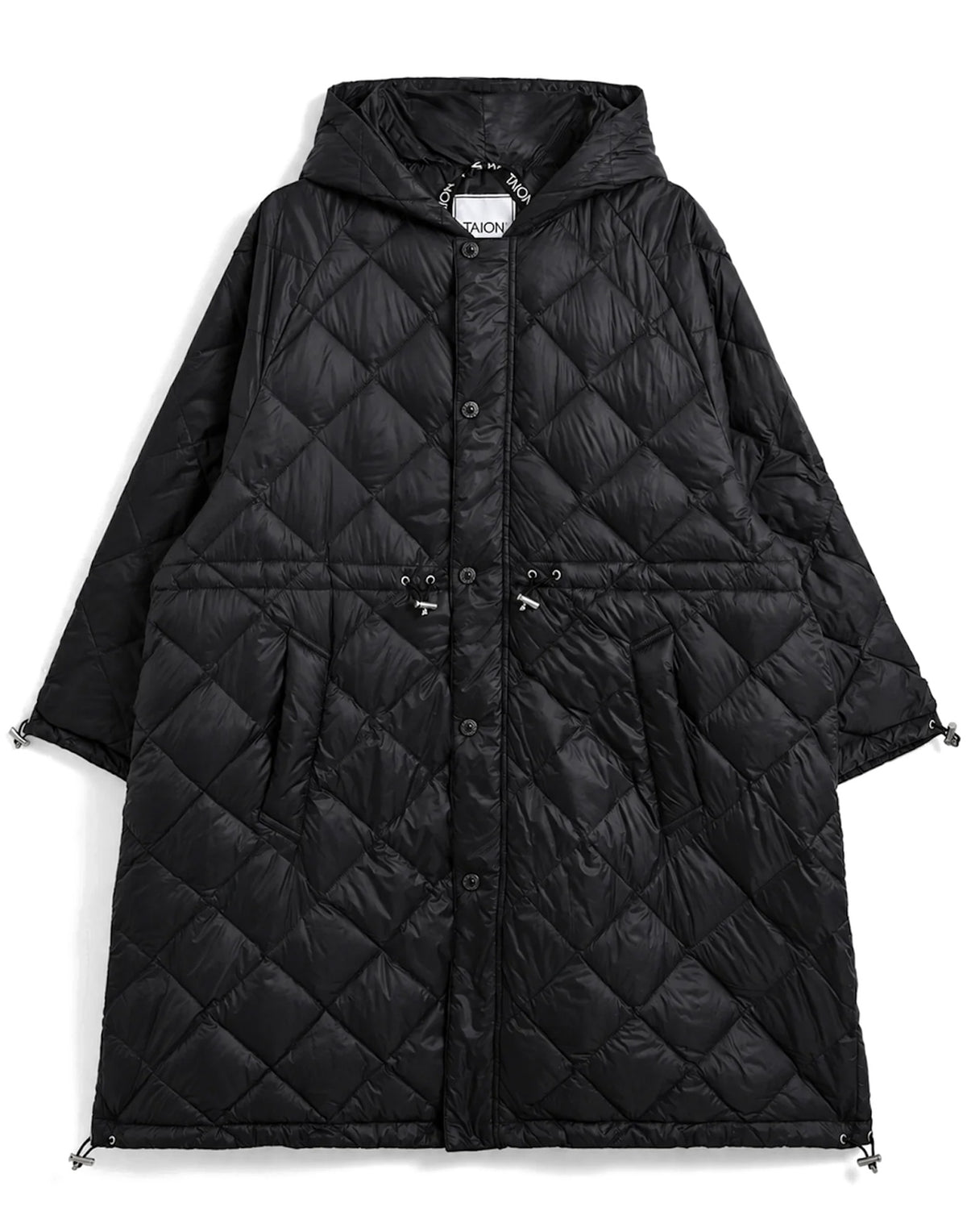 TAION City Sleeve Down Cape Black
